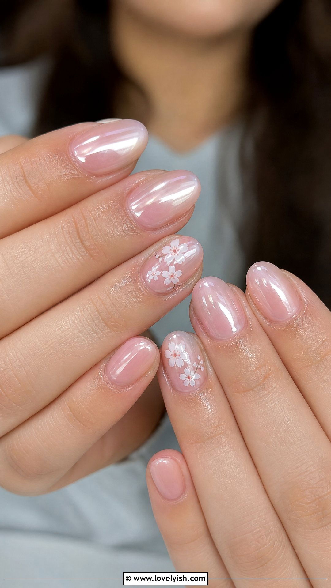 Glass Glazed Cherry Blossom Nails - 50 cherry blossom nails - 50 cherry blossom nails
