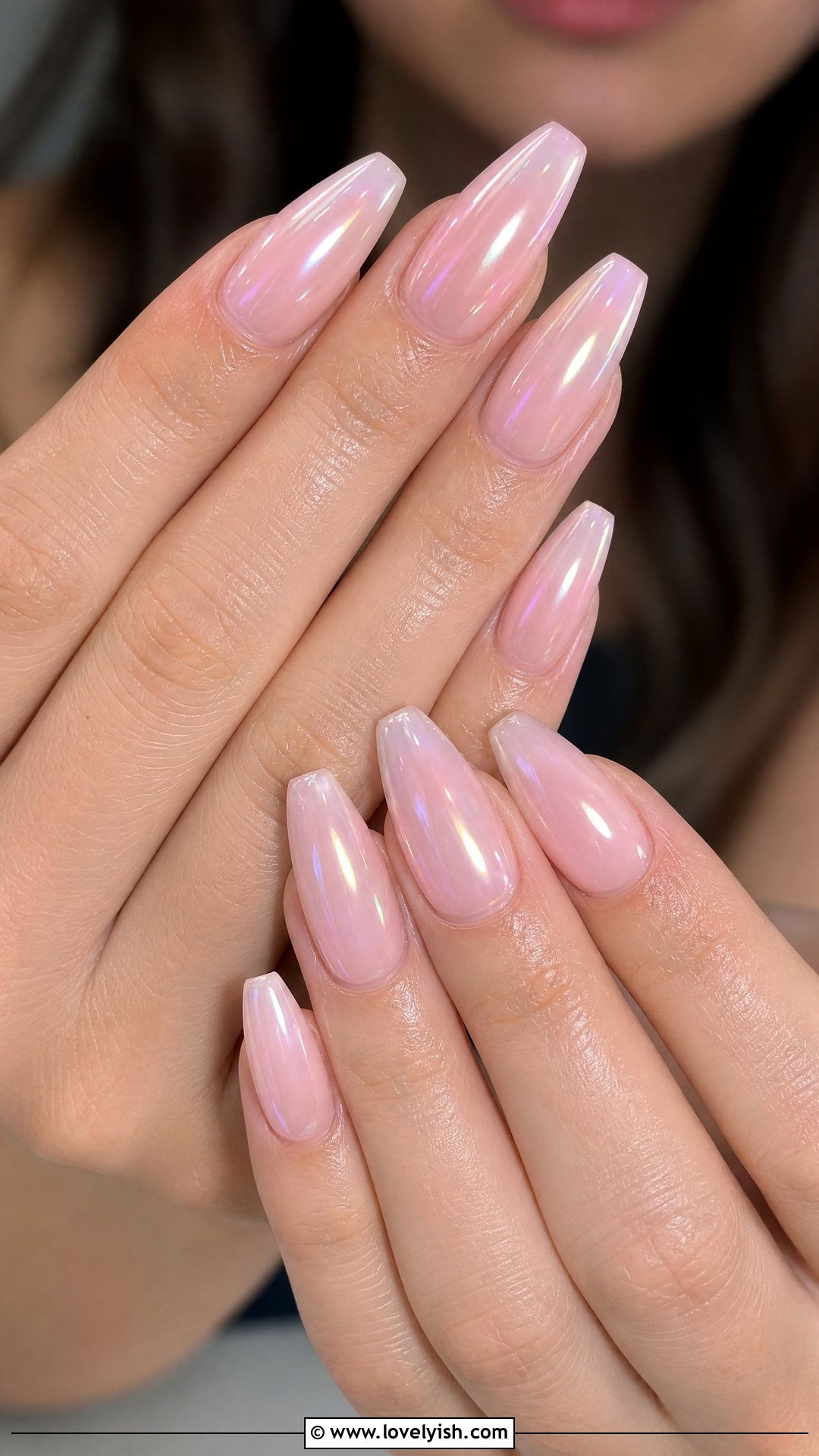 Glazed Donut Chrome Acrylic Nails - 25 acrylic nails designs - 25 acrylic nails designs