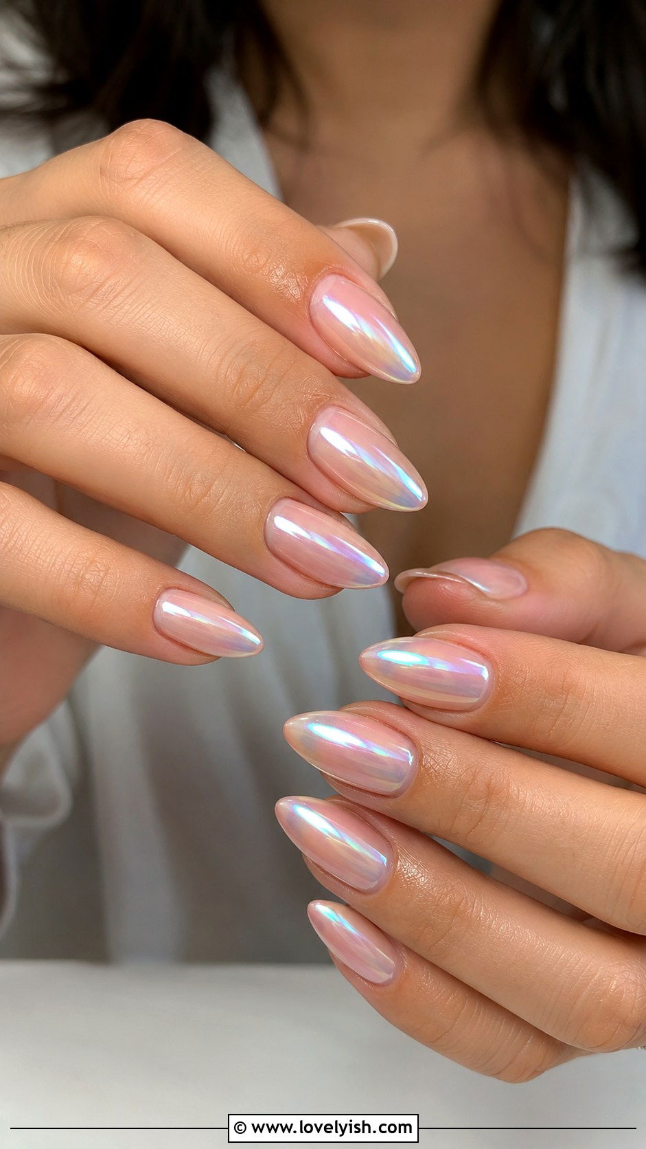 Glazed Donut Chrome Nails - 25 cute nail design ideas - 25 cute nail design ideas
