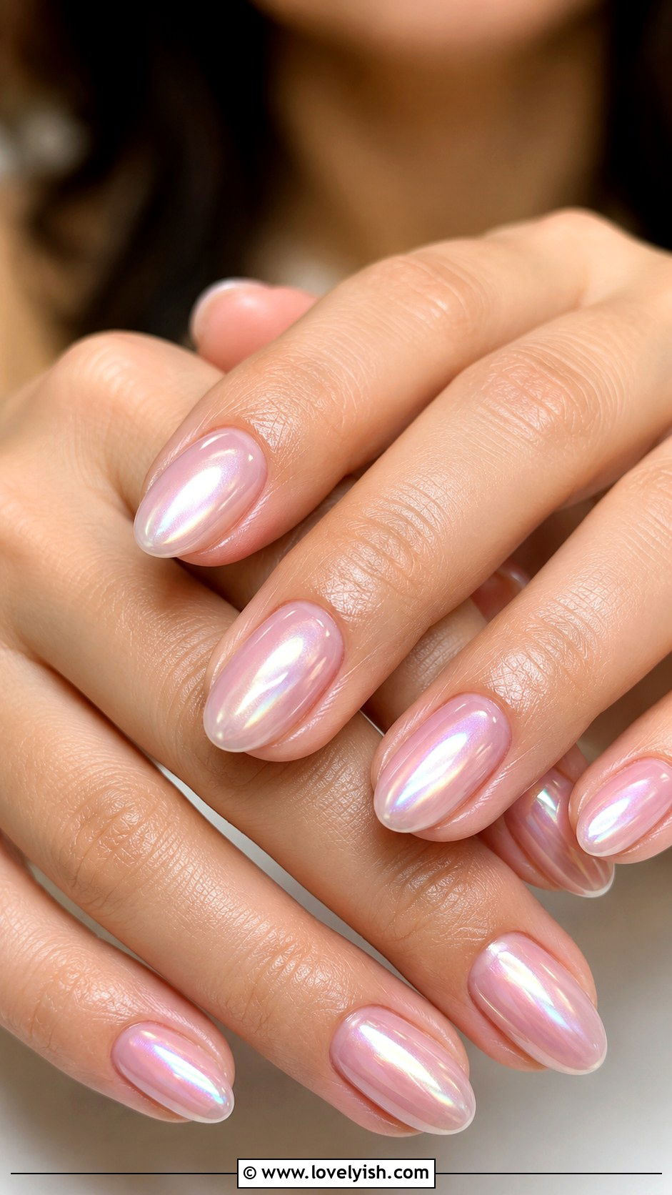 Glazed Donut Chrome Nails - 46 nail inspo - 46 nail inspo