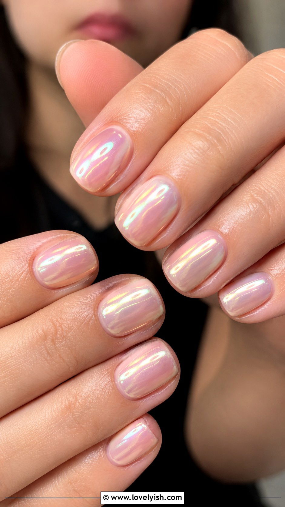 Glazed Donut Chrome Nails - 50 back to school nails - 50 back to school nails