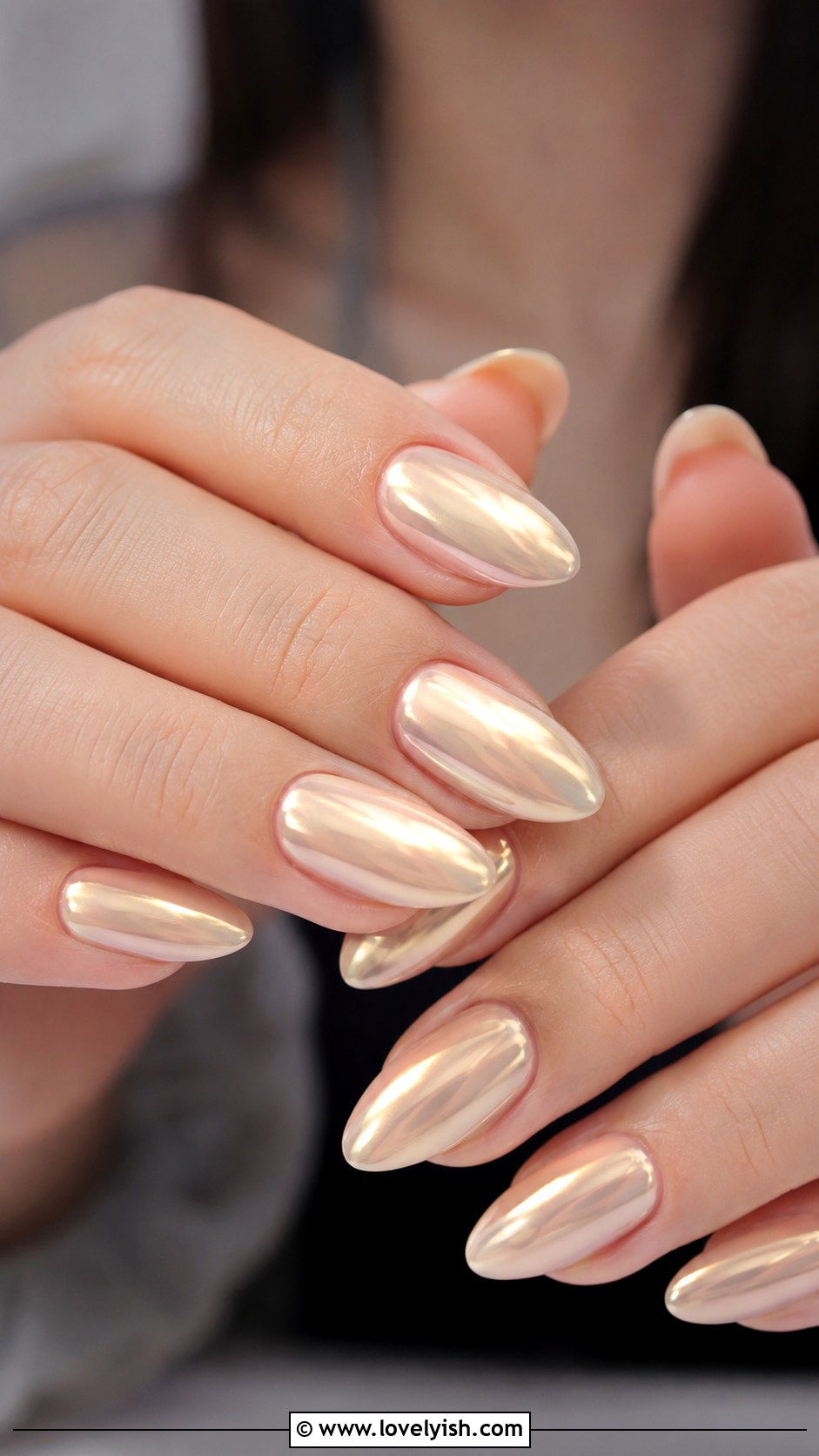 Glazed Donut Chrome Nails - 50 unique nail designs - 50 unique nail designs