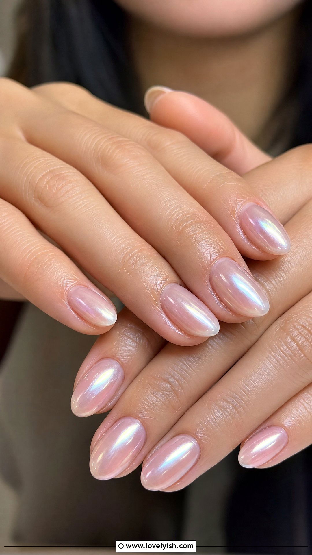 Glazed Donut Chrome Nails - 30 nail designs for teens - 30 nail designs for teens