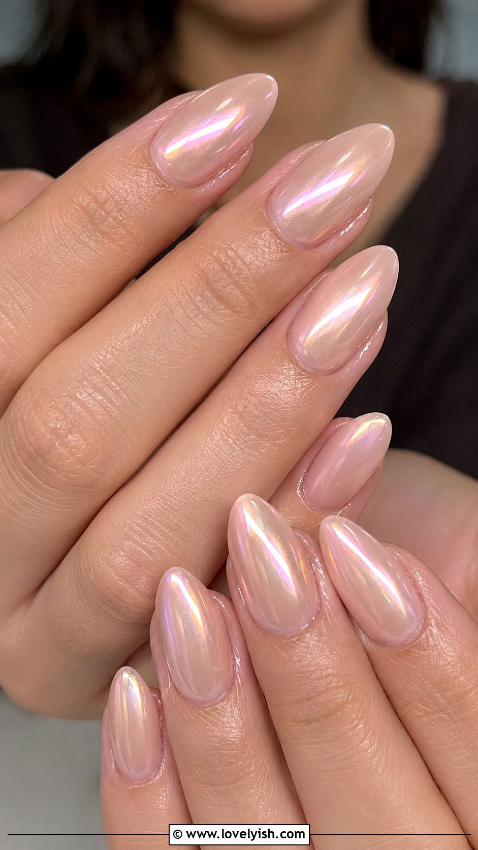 Glazed Donut Chrome Nails - 37 nails art ideas - 37 nails art ideas