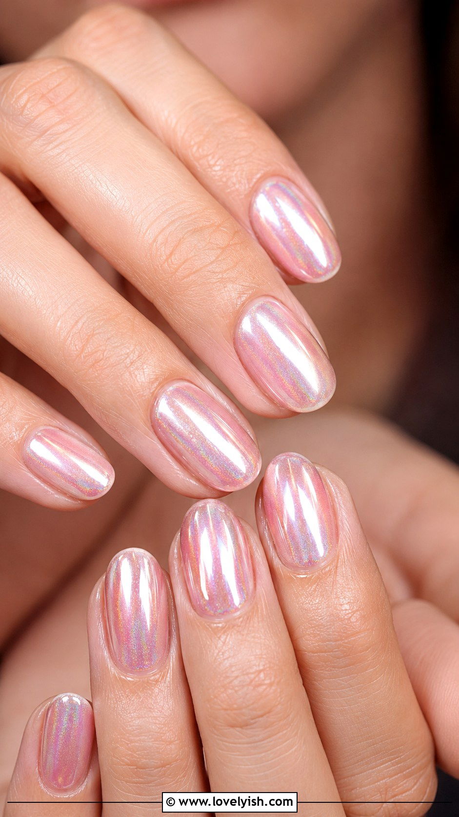 Glazed Donut Chrome Nails - 43 nail art ideas - 43 nail art ideas