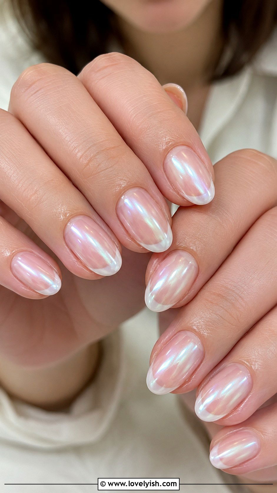 Glazed Donut French Manicure - 25 french manicure ideas - 25 french manicure ideas