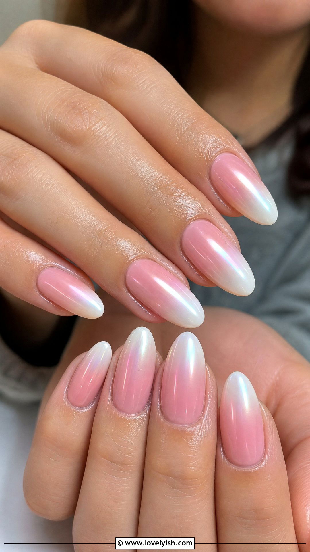 Glazed Donut French Ombre - 50 french ombre nails - 50 french ombre nails