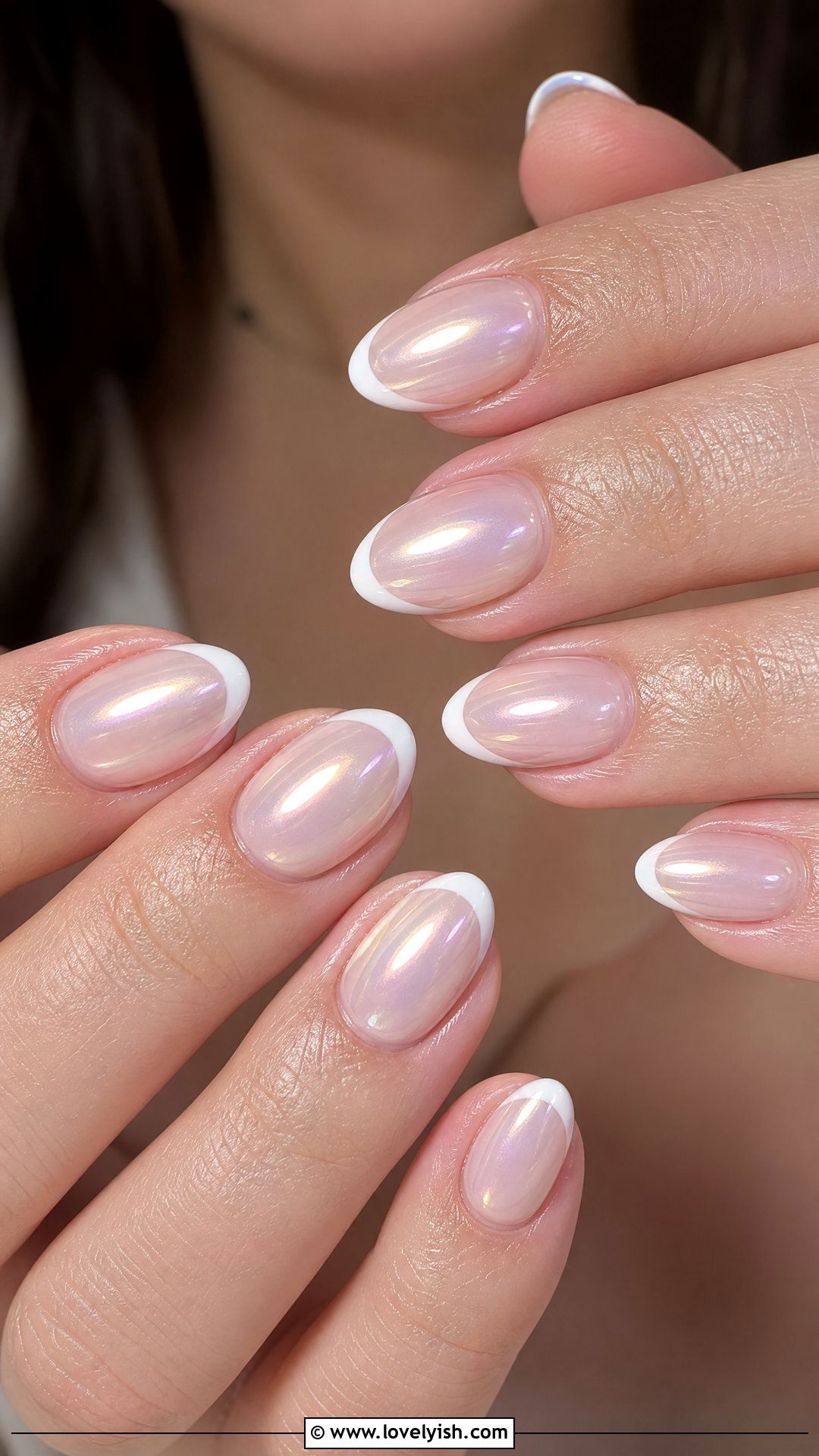 Glazed Donut French Tip Short Nails - 50 short french tip nails - 50 short french tip nails