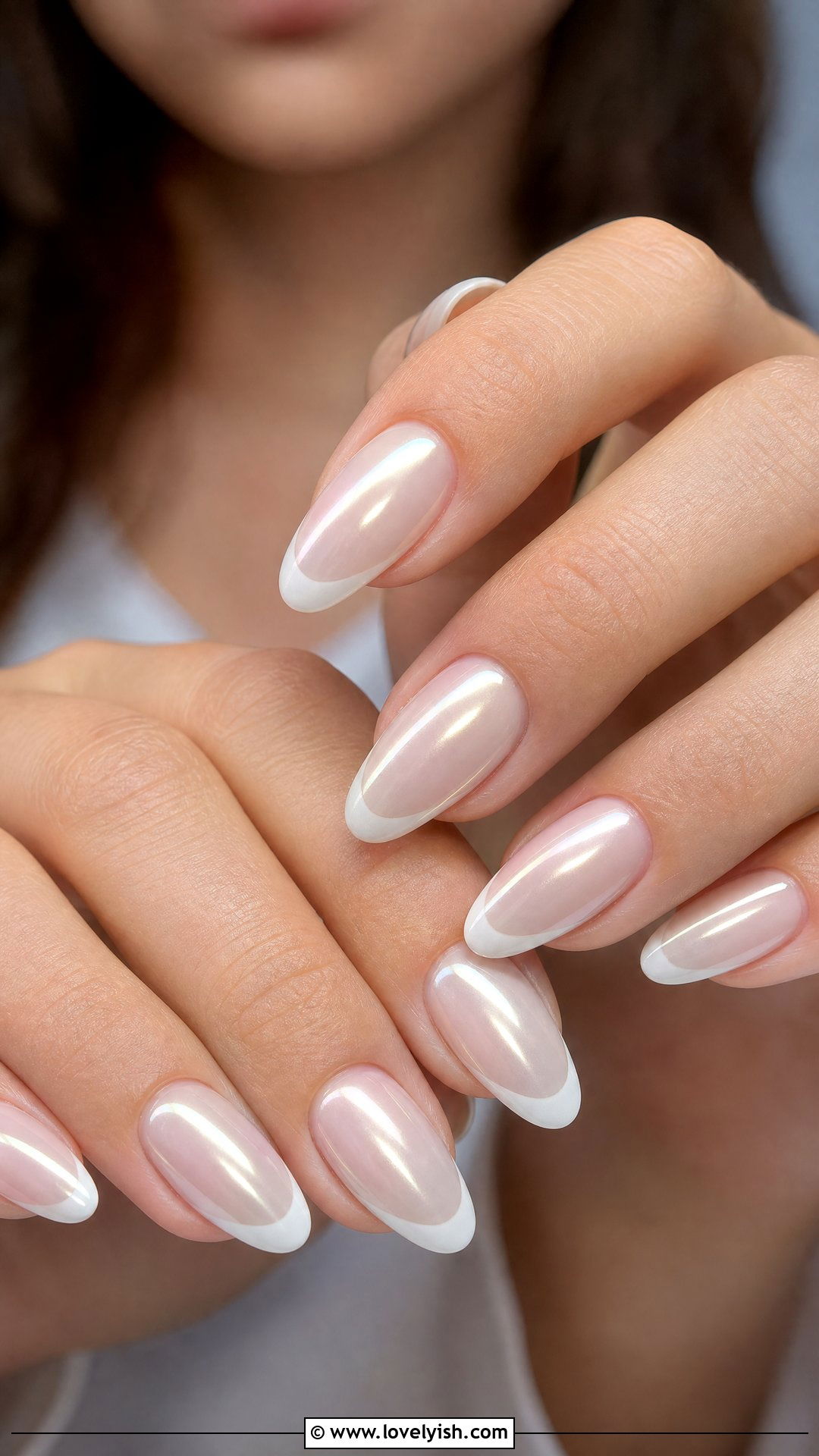 Glazed Donut French Tip - 50 cute french tip nail designs - 50 cute french tip nail designs
