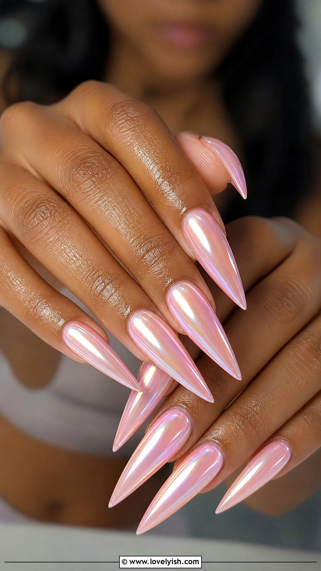Glazed Donut Long Stiletto Nails - 50 long stiletto nails - 50 long stiletto nails