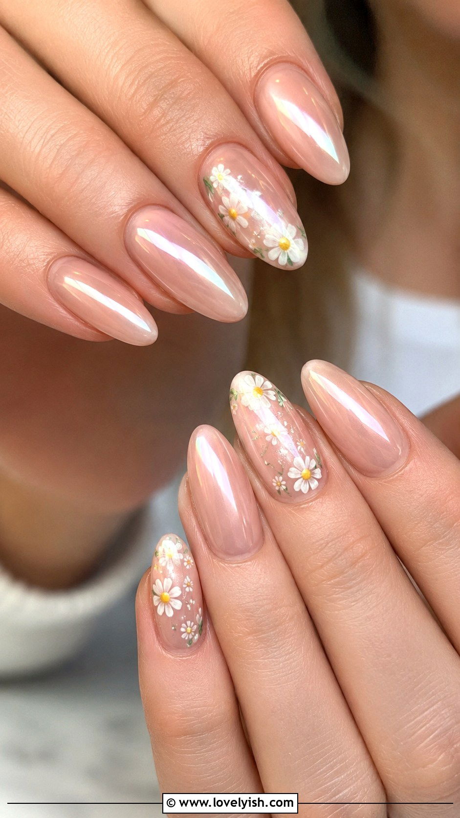 Glazed Donut Nails with Floral Accents - 50 glazed donut nails - 50 glazed donut nails