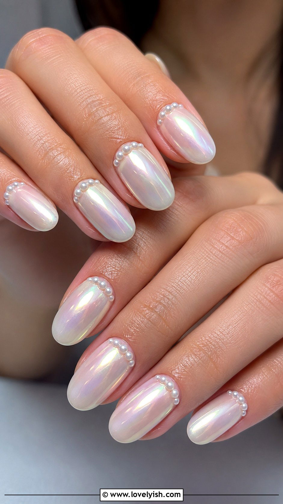 Glazed Donut Nails with Pearls - 50 glazed donut nails - 50 glazed donut nails