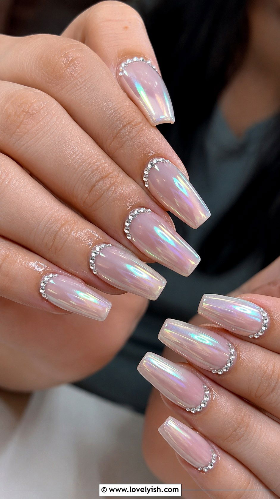 Glazed Donut Nails with Rhinestones - 50 glazed donut nails - 50 glazed donut nails