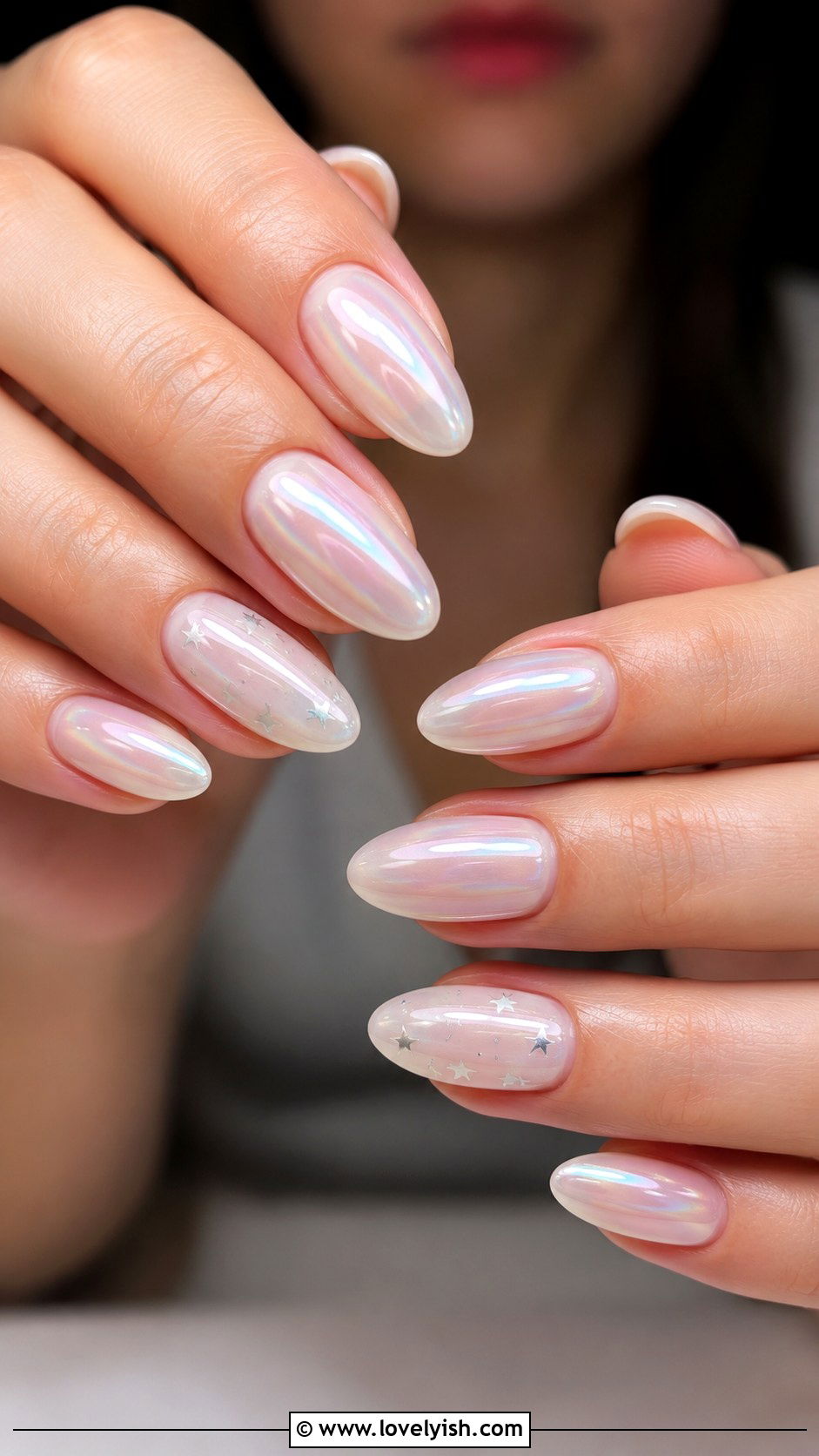 Glazed Donut Nails with Stars - 50 glazed donut nails - 50 glazed donut nails