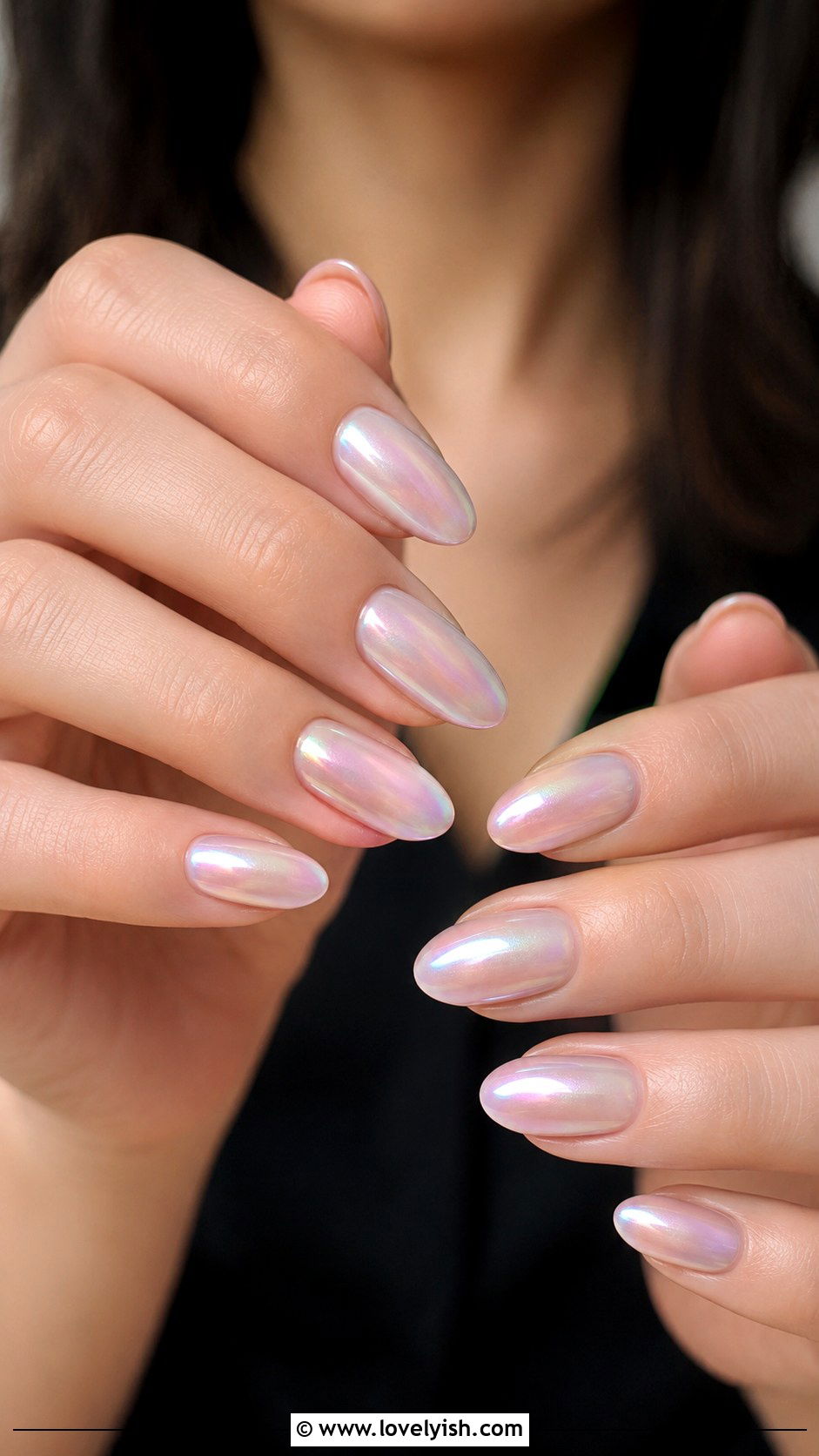 Glazed Donut Pearl Gel Nails - 25 gel nail art ideas - 25 gel nail art ideas