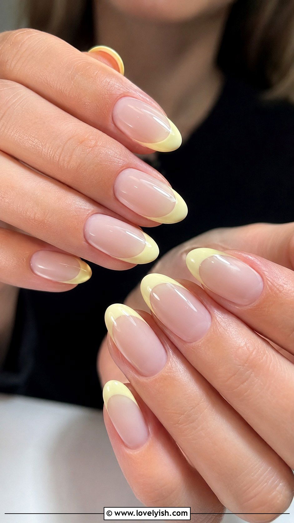 Glazed Lemon French Manicure - 50 neutral nails - 50 neutral nails