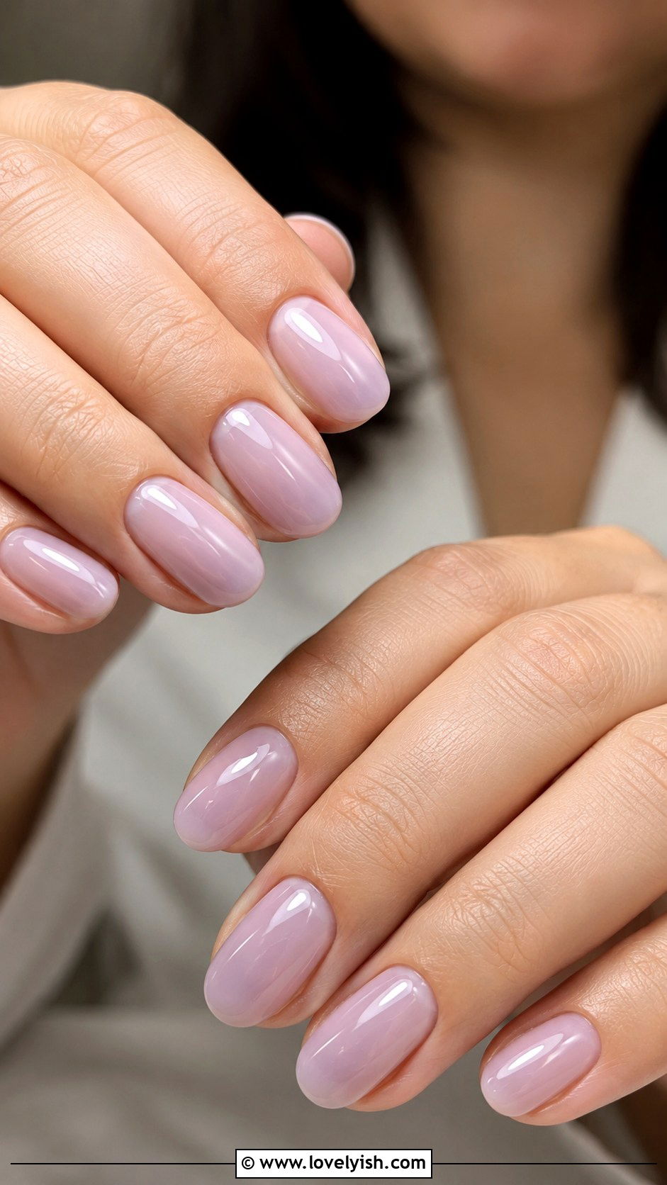 Glazed Nails in Soft Lavender - 50 natural nails - 50 natural nails