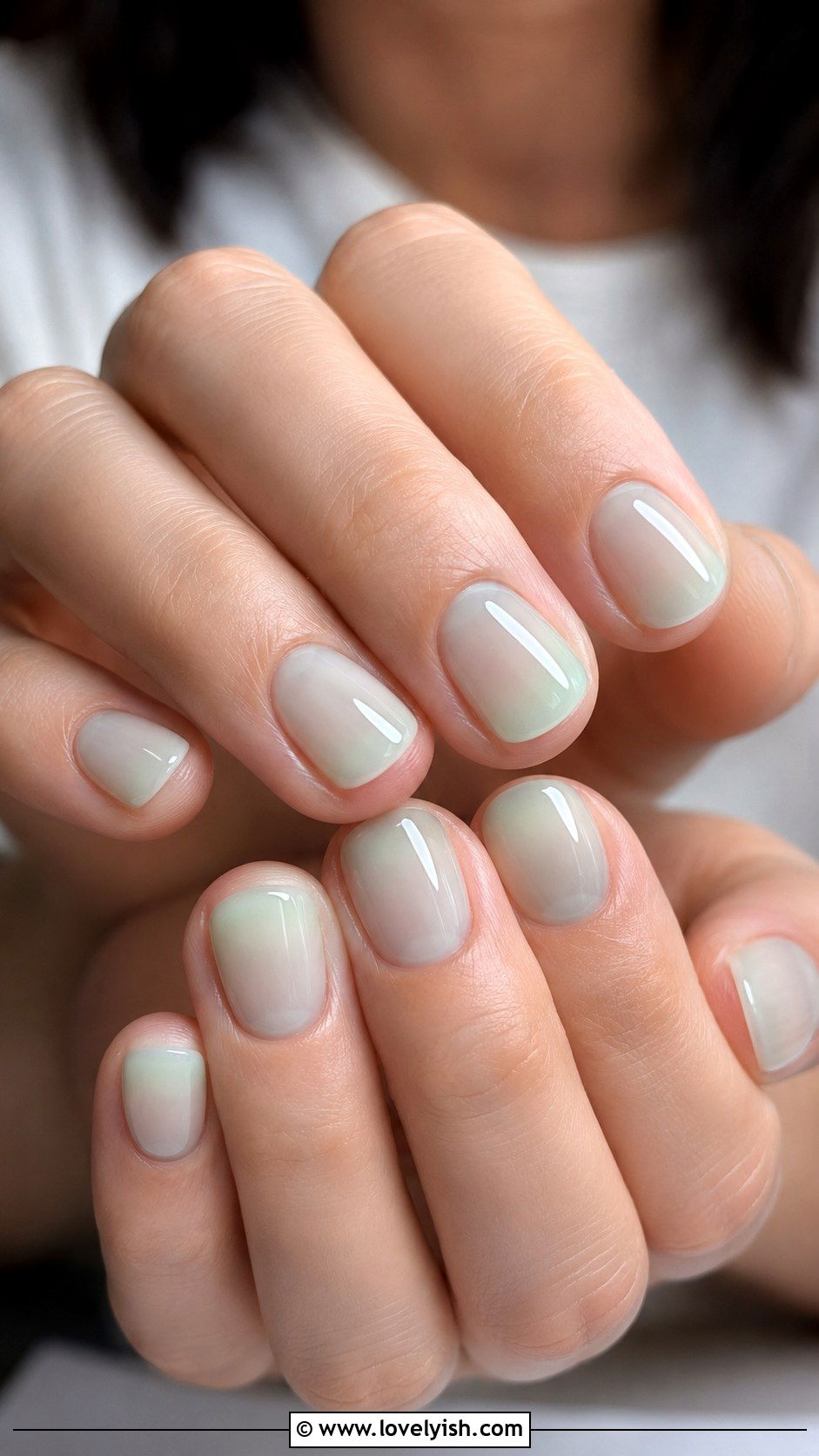 Glazed Nails in Soft Mint - 50 natural nails - 50 natural nails