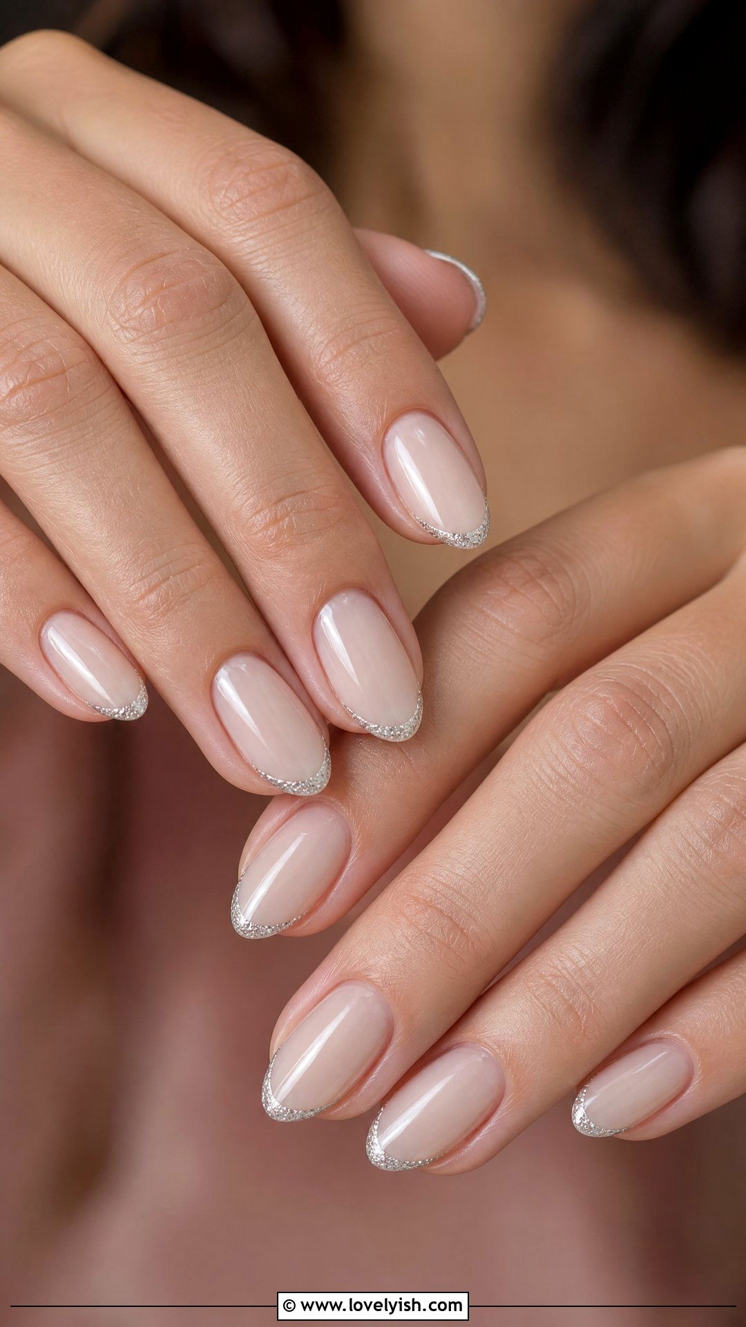 Glitter Hairline French Tips - 50 minimalist french tips - 50 minimalist french tips