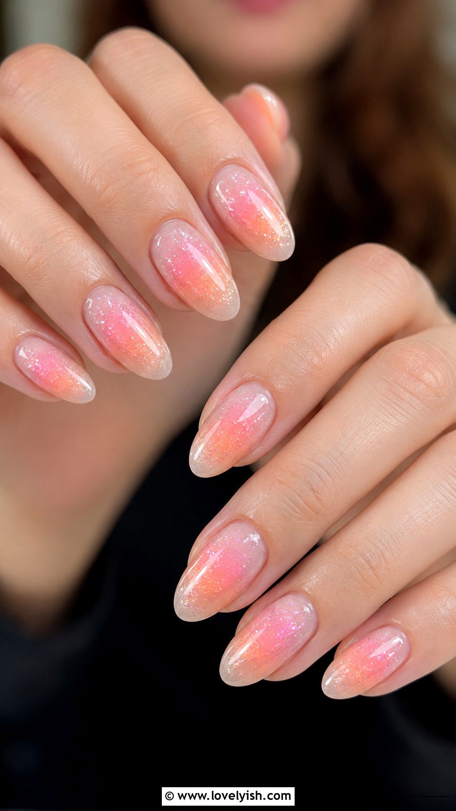 Glitter Jelly Aura Nails - 40 nail design summer - 40 nail design summer
