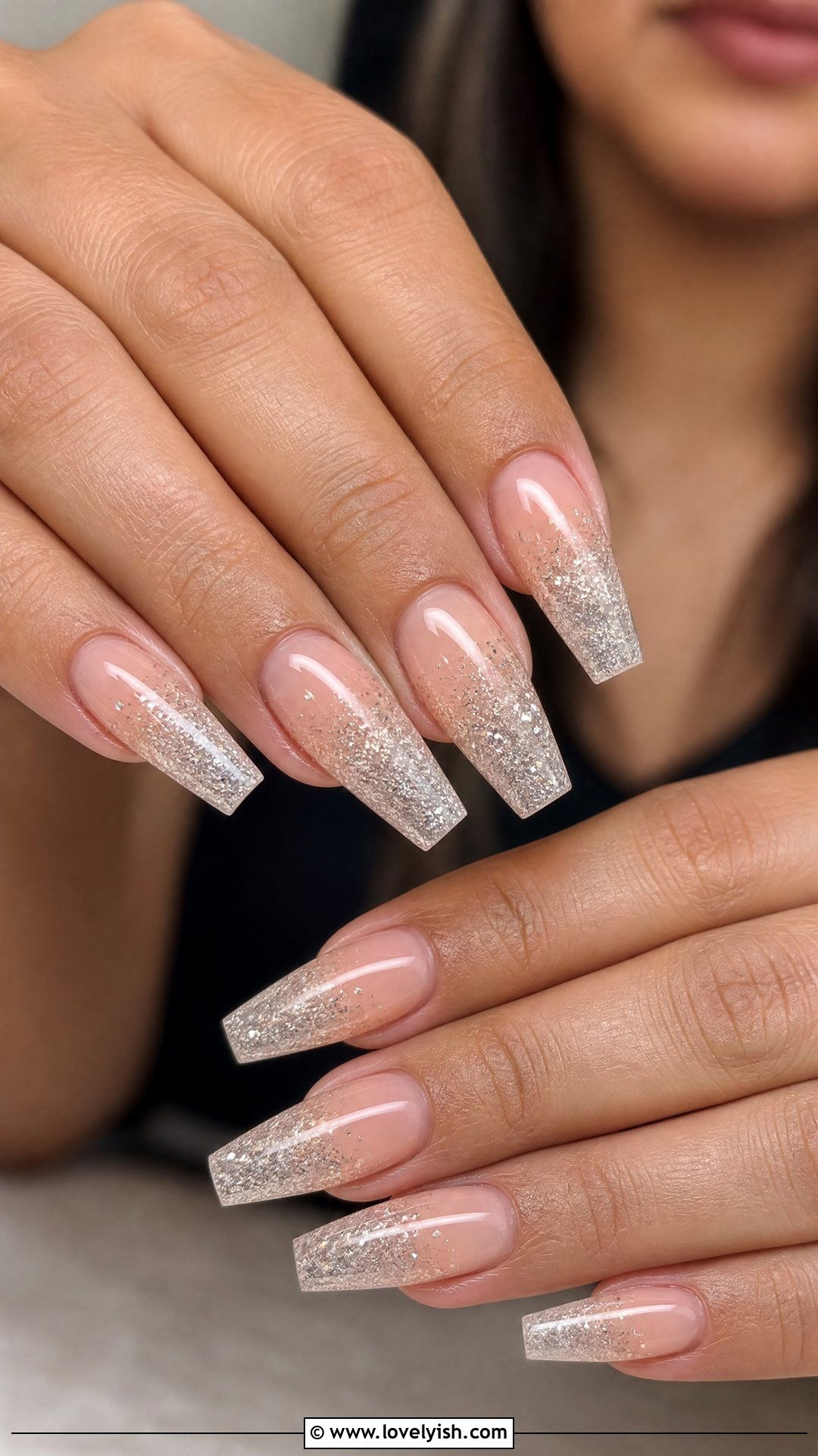 Glitter Ombre Acrylic Nails - 25 acrylic nails designs - 25 acrylic nails designs