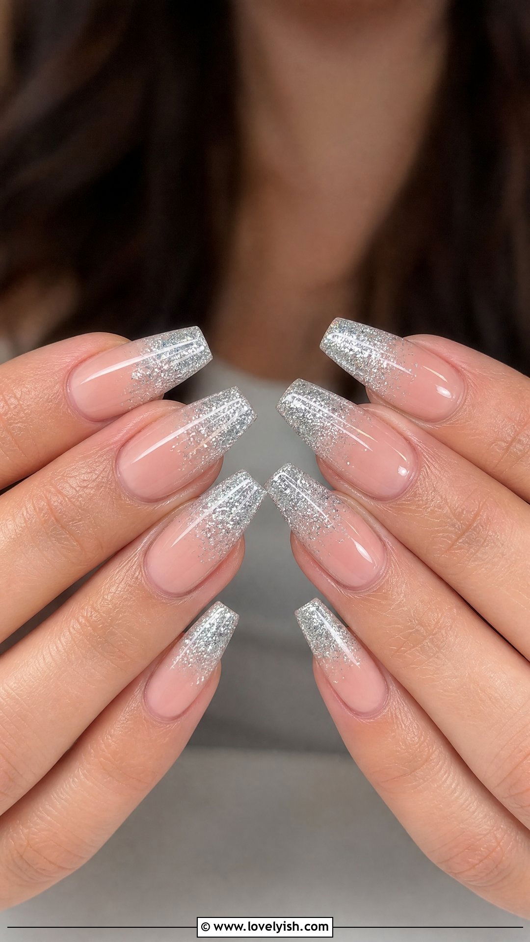 Glitter Ombre Dip Powder Nails - 50 dip powder nails - 50 dip powder nails