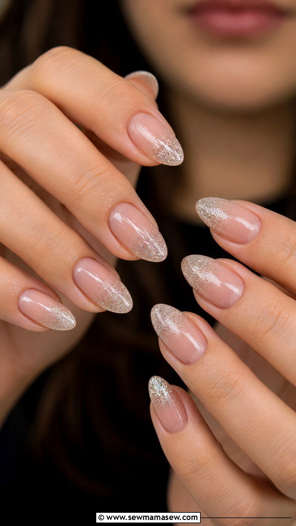 Glitter Ombre Gel Nails - 50 gel polish - 50 gel polish