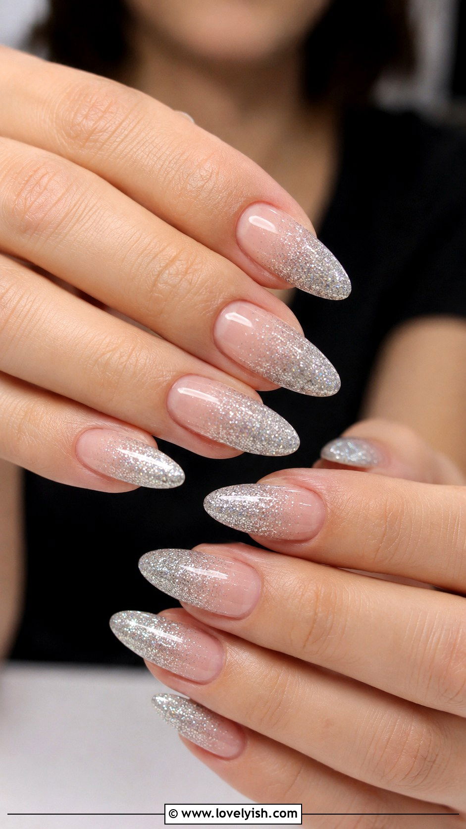 Glitter Ombre Nail Art - 50 diy nail art - 50 diy nail art