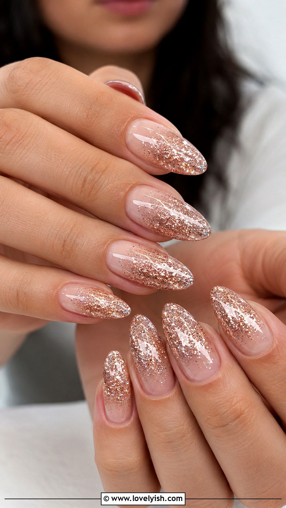 Glitter Ombre Party Nails - 50 nails - 50 nails