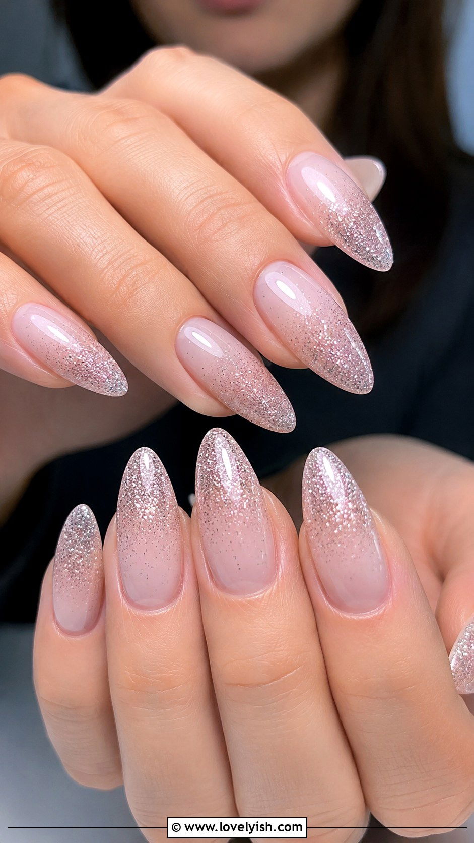 Glitter Ombre Pink Nails - 35 nail art design ideas - 35 nail art design ideas