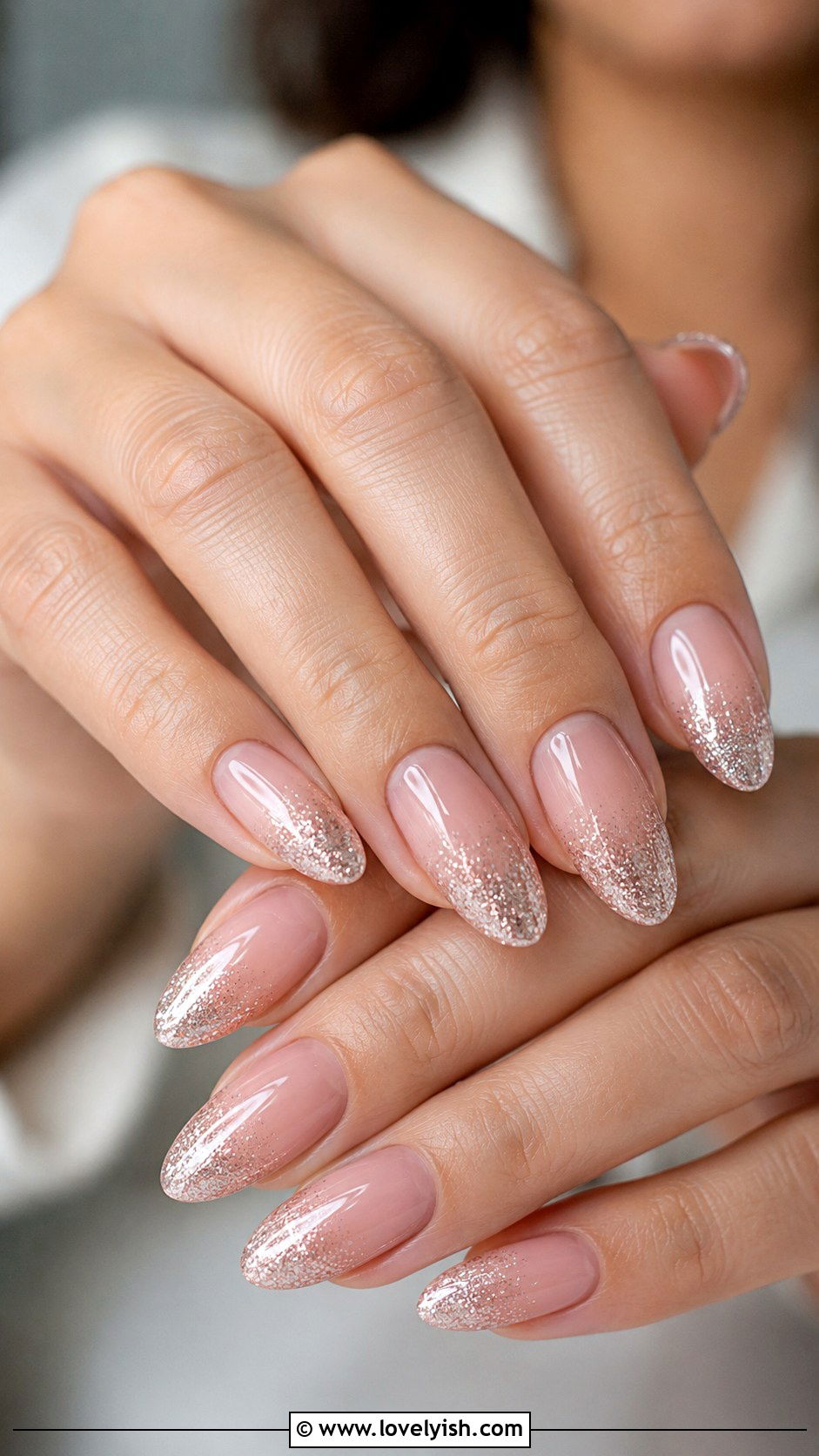 Glitter Ombre Wedding Nails - 38 wedding nail designs - 38 wedding nail designs