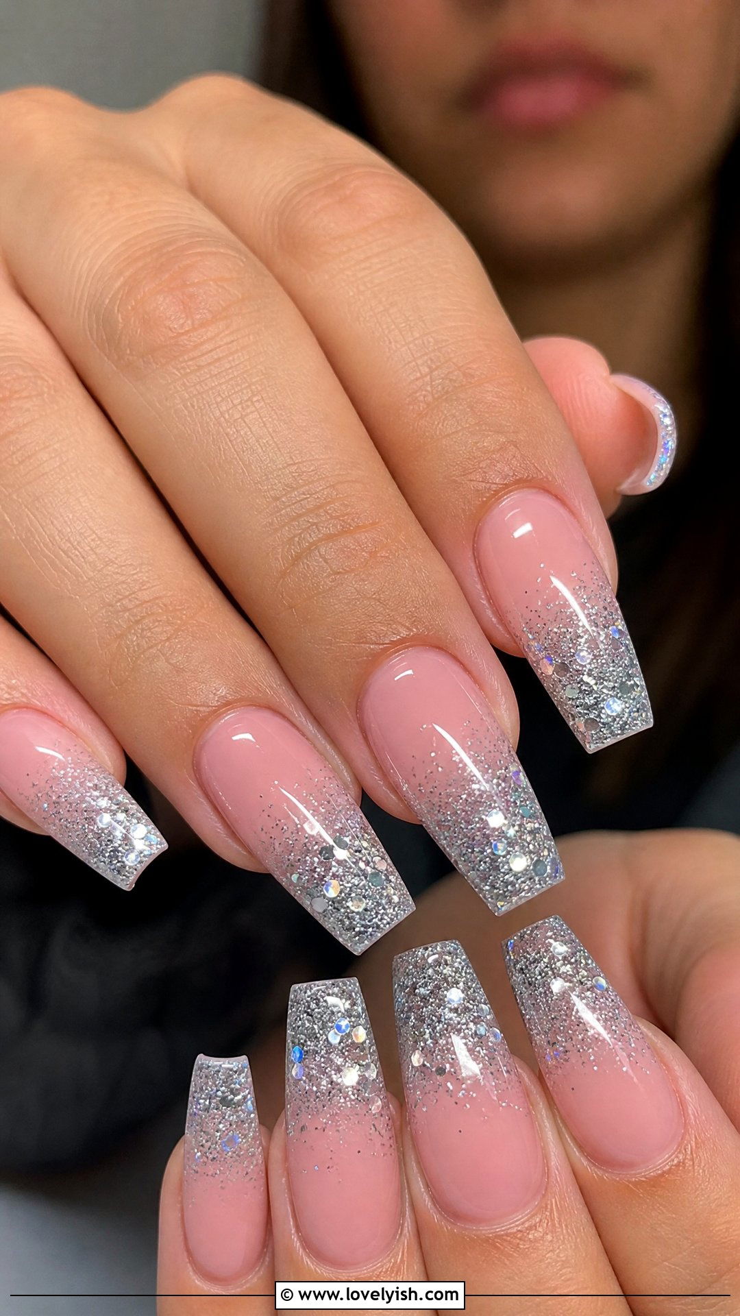 Glitter Ombre Y2K Nails - 25 y2k nail designs - 25 y2k nail designs