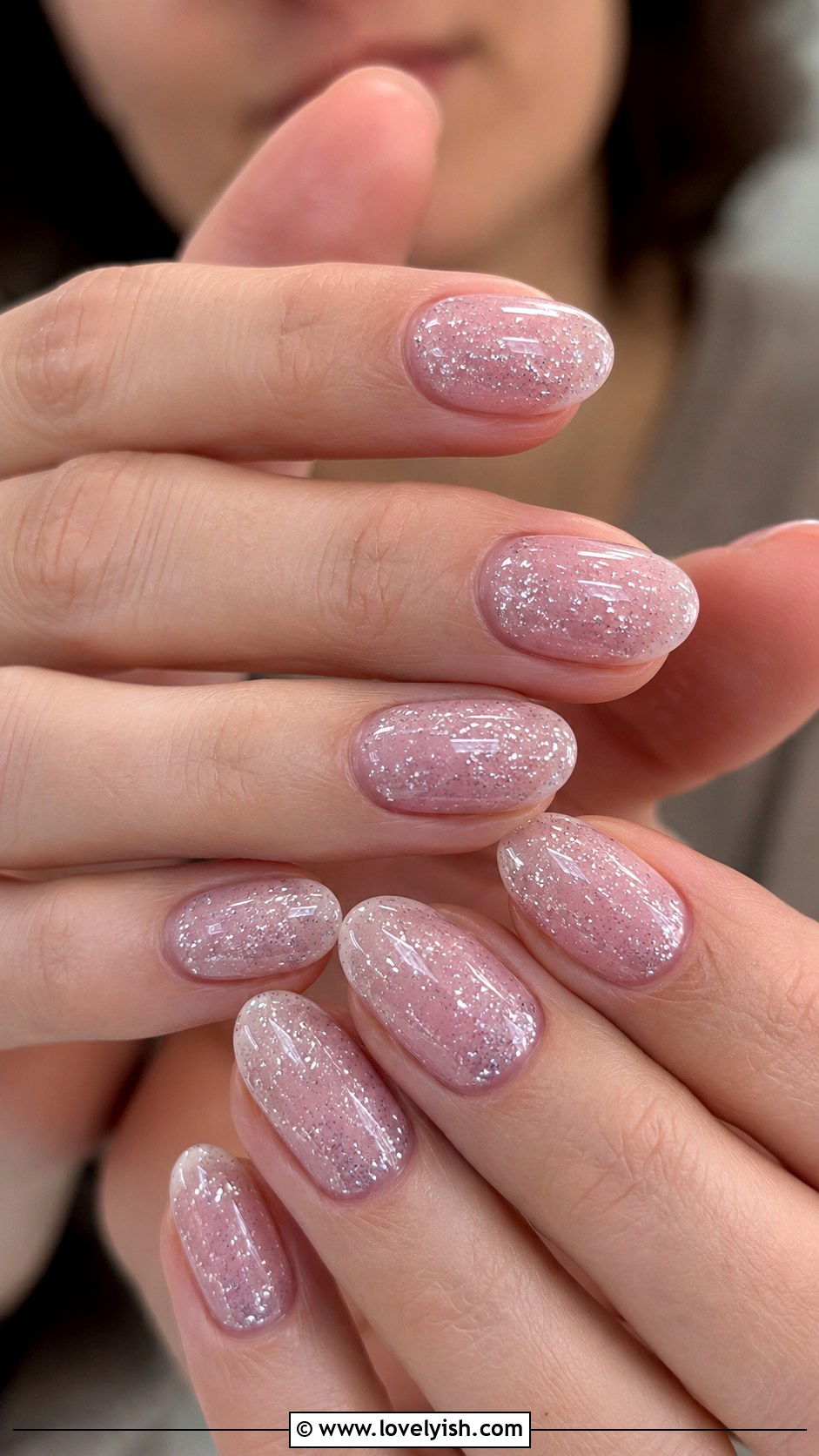 Glitter Sandwich Nail Art - 50 diy nail art - 50 diy nail art