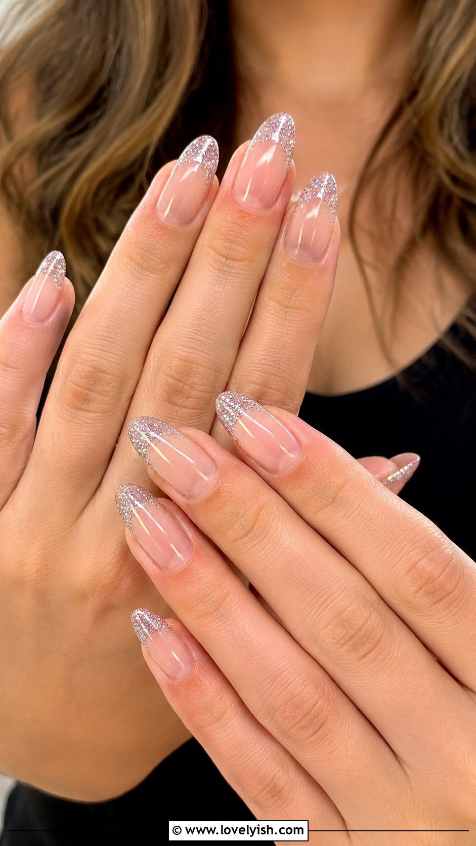 Glitter Tip Dip Nails - 25 dip nail designs - 25 dip nail designs
