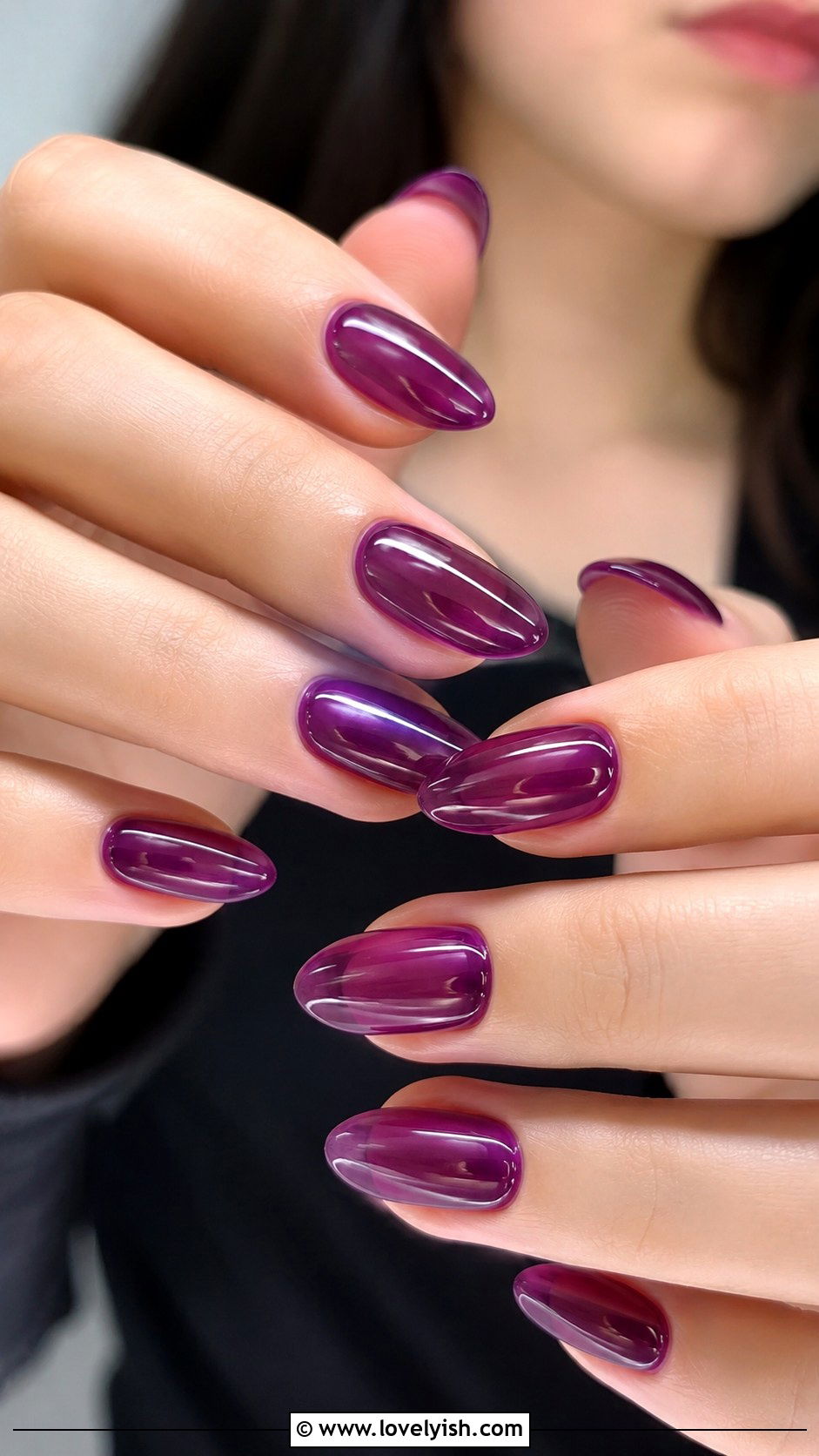 Grape Purple Jelly Nails - 50 jelly nails - 50 jelly nails
