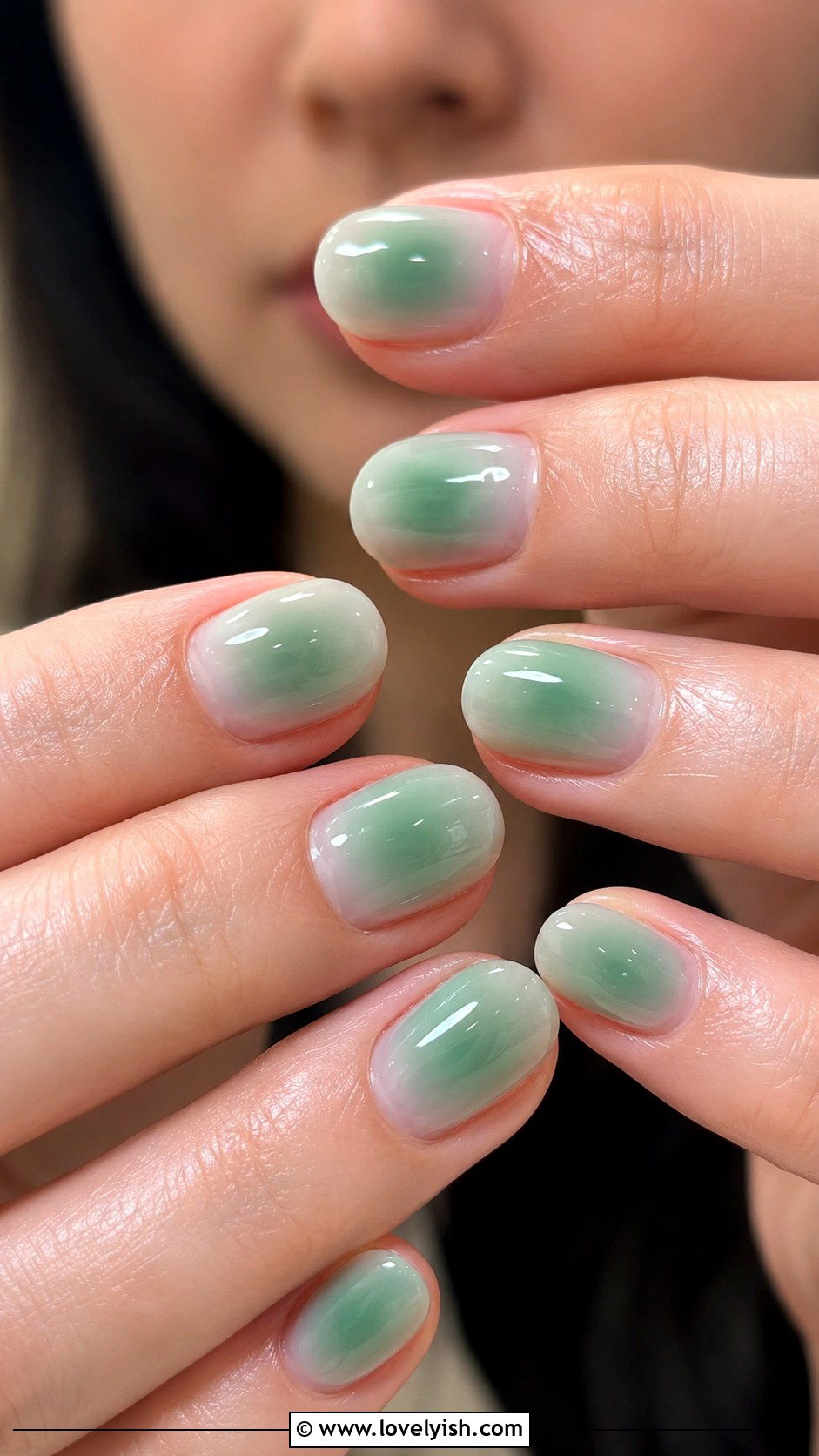 Green Aura Nails - 38 green nail designs - 38 green nail designs