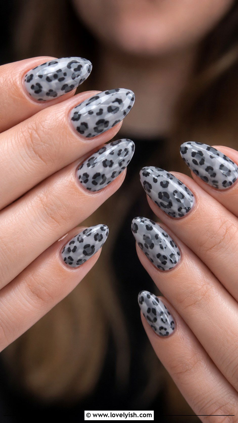 Grey Galaxy Nails - 50 grey nail designs - 50 grey nail designs