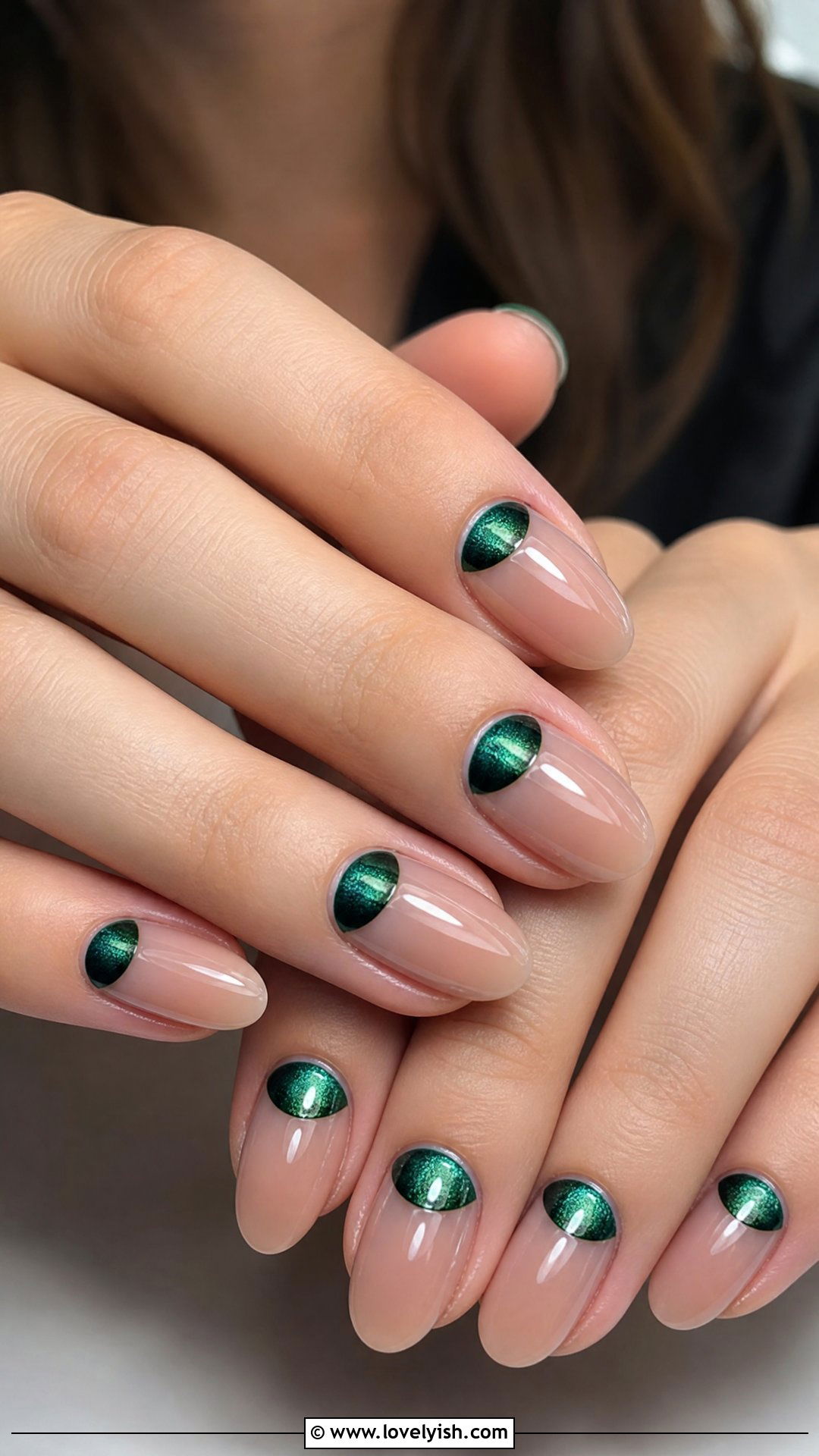 Half Moon Cat Eye Nails - 38 cat eye nail designs - 38 cat eye nail designs
