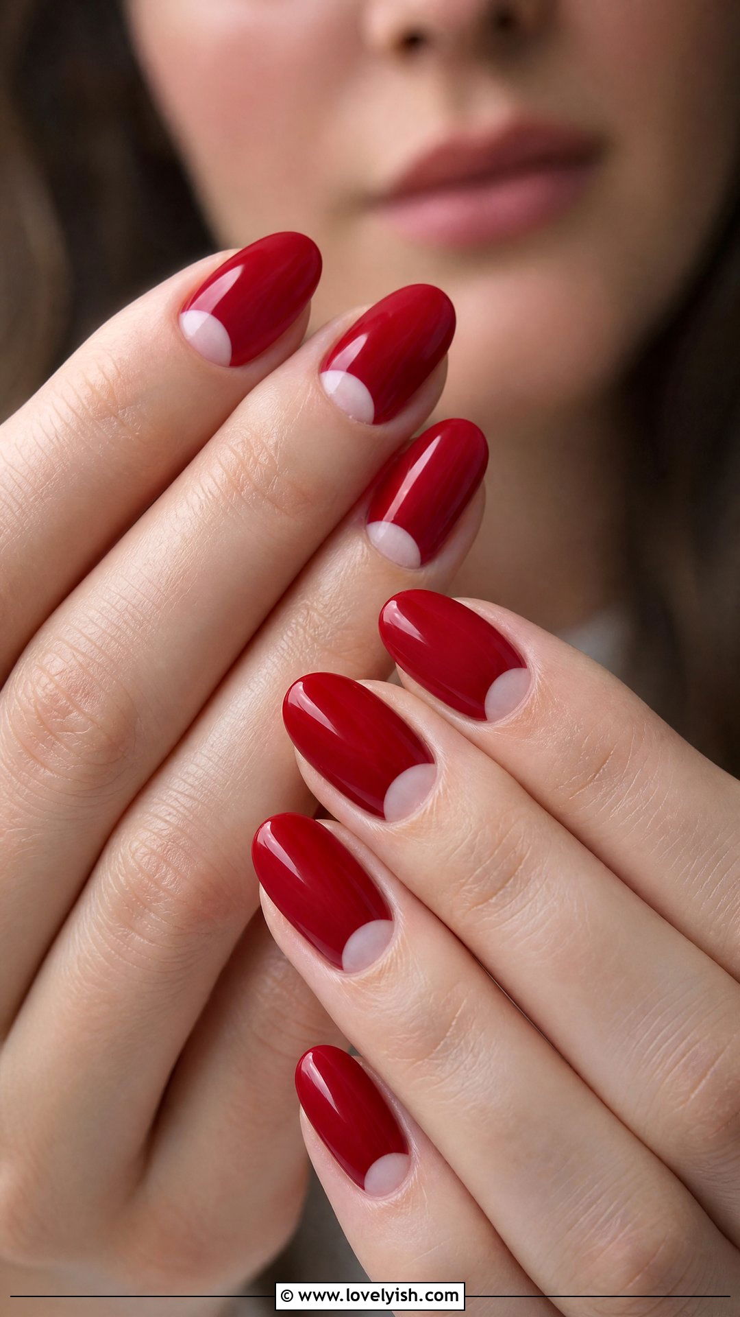 Half Moon Manicure - 50 classic nail designs - 50 classic nail designs