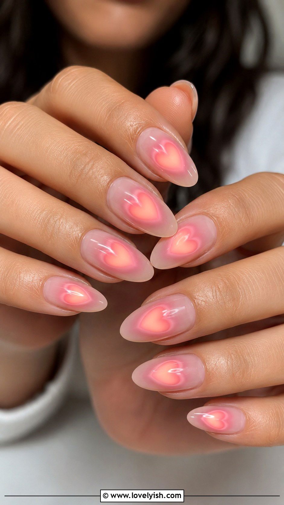 Heart Aura Nails - 25 heart nail designs - 25 heart nail designs