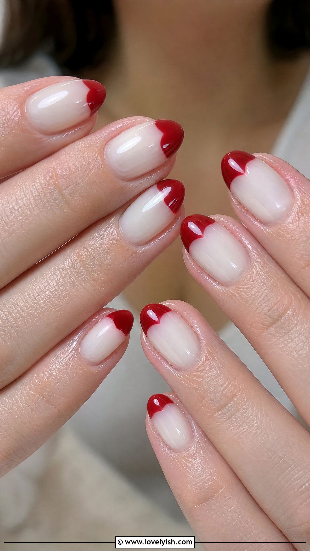 Heart Tip Gel Nails - 50 gel manicure - 50 gel manicure