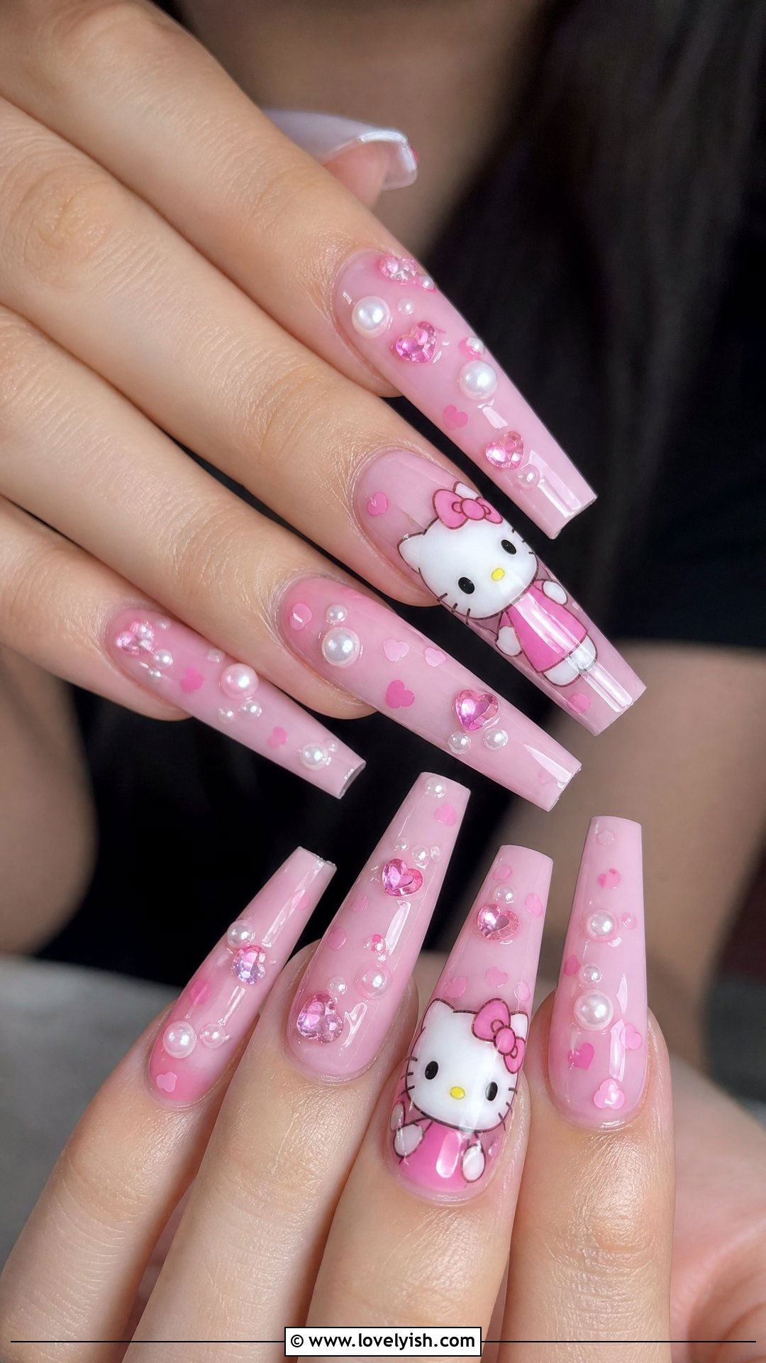 Hello Kitty Coffin Nails - 25 hello kitty nail designs - 25 hello kitty nail designs