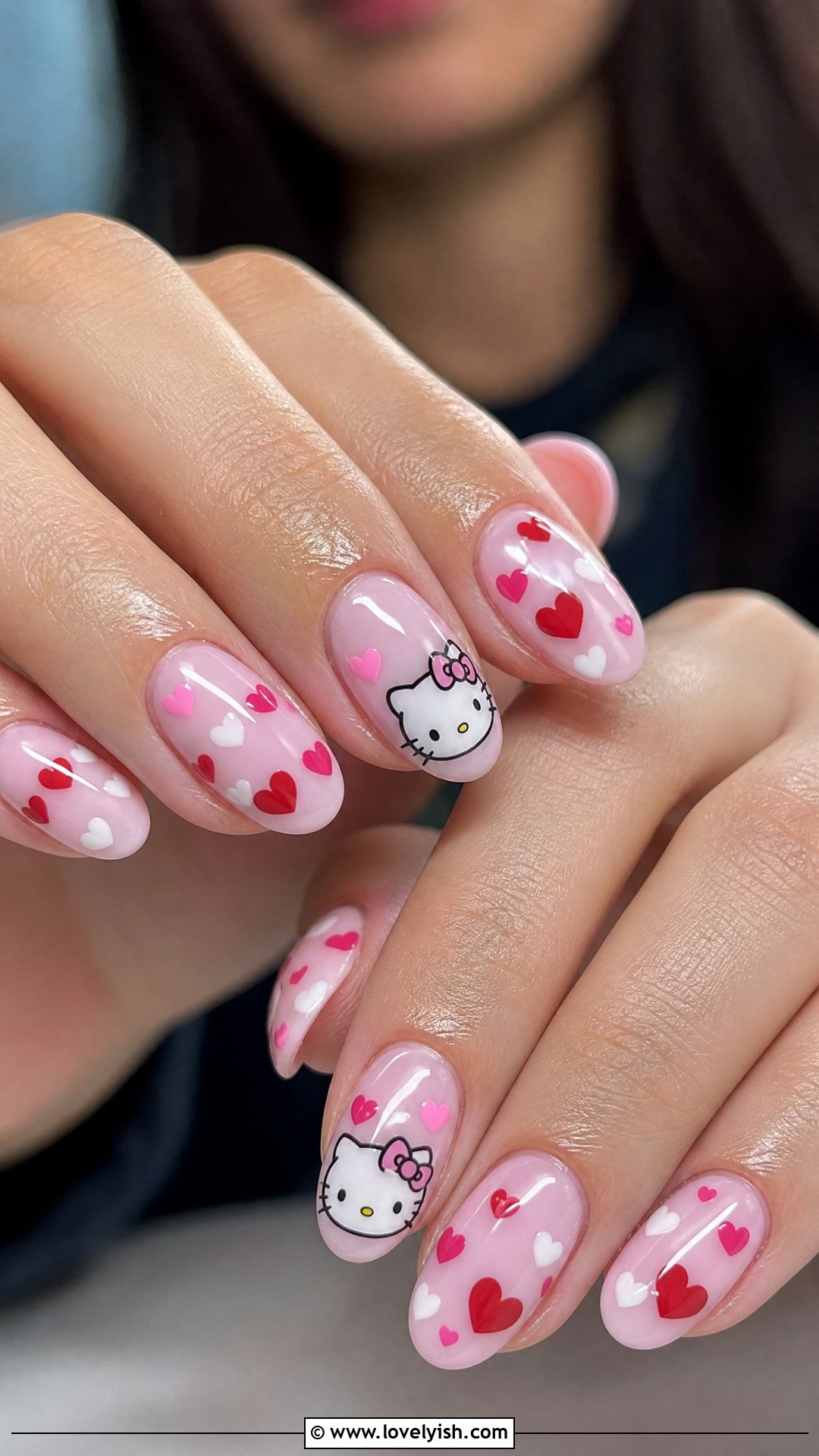 Hello Kitty Nails With Hearts - 25 hello kitty nail designs - 25 hello kitty nail designs