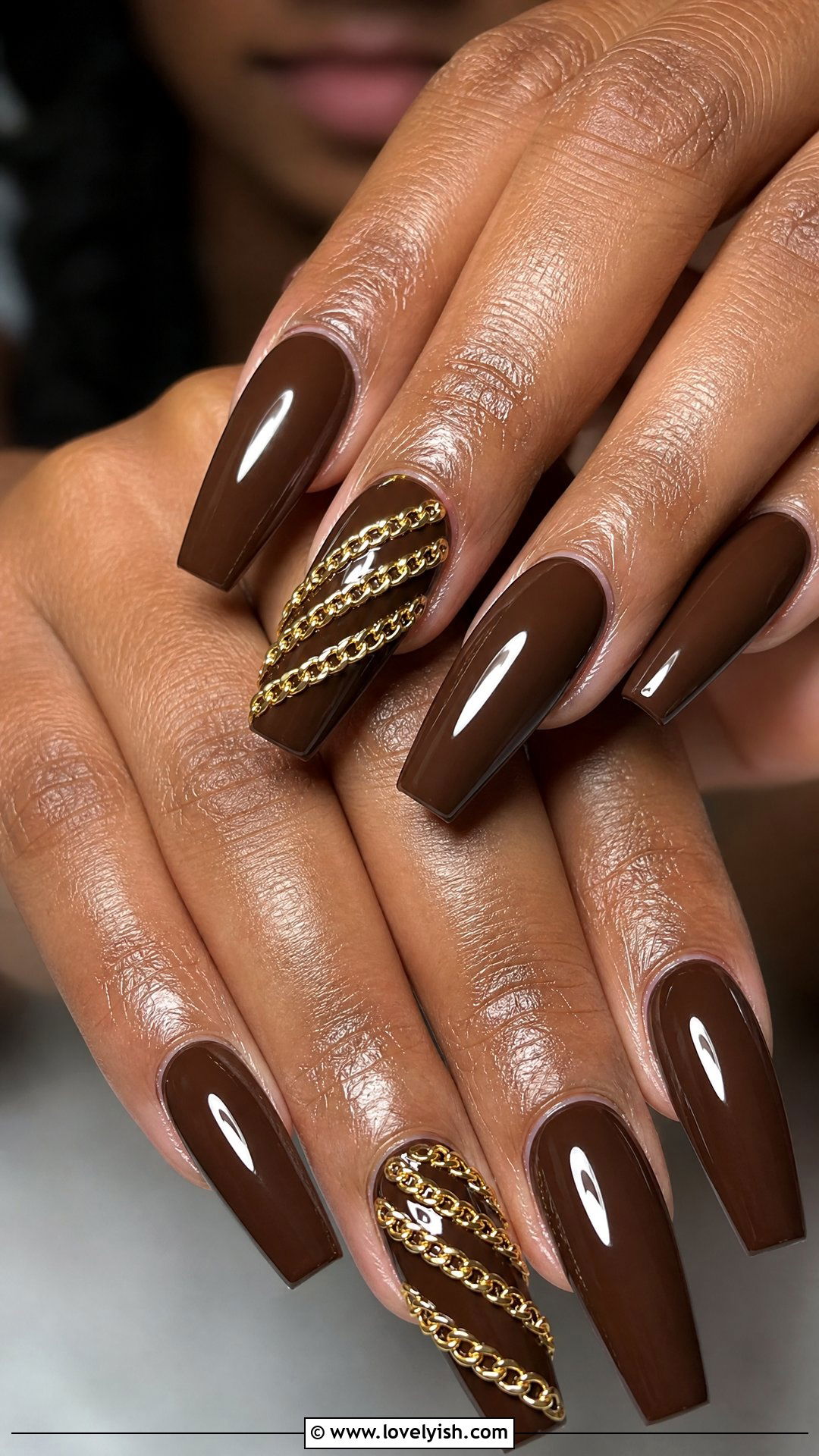Hip Hop Gold Chain Nails - 50 concert nails - 50 concert nails