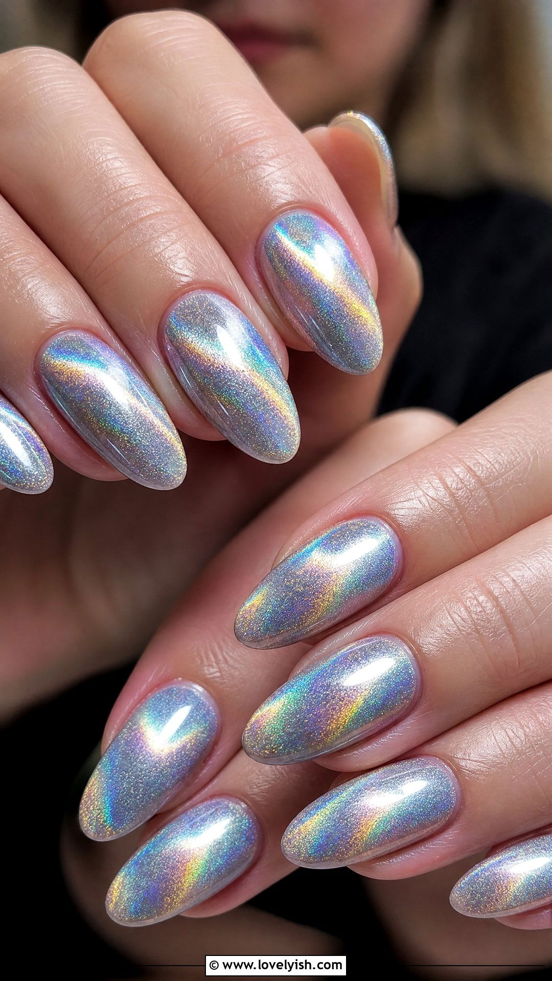 Holographic Cat Eye Nails - 38 cat eye nail designs - 38 cat eye nail designs