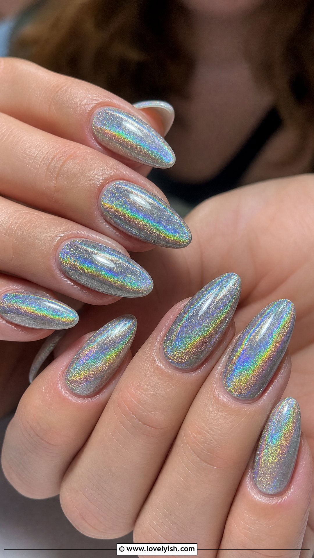 Holographic Dip Powder Nails - 50 dip powder nails - 50 dip powder nails