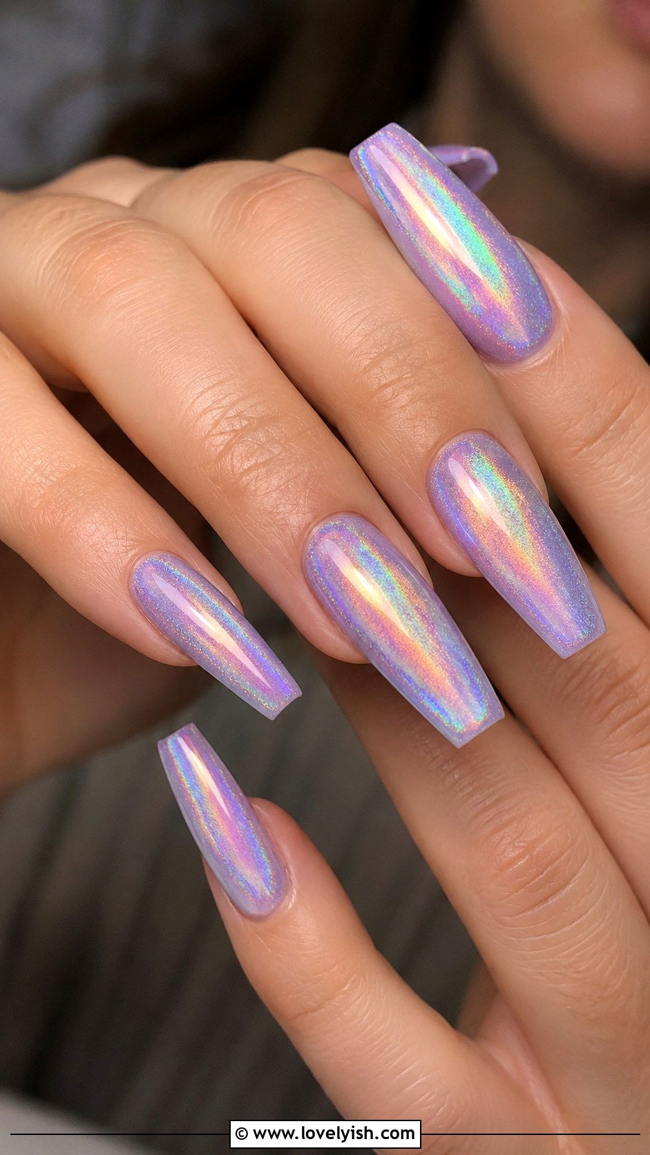 Holographic Easter Nails - 44 easter nail designs - 44 easter nail designs