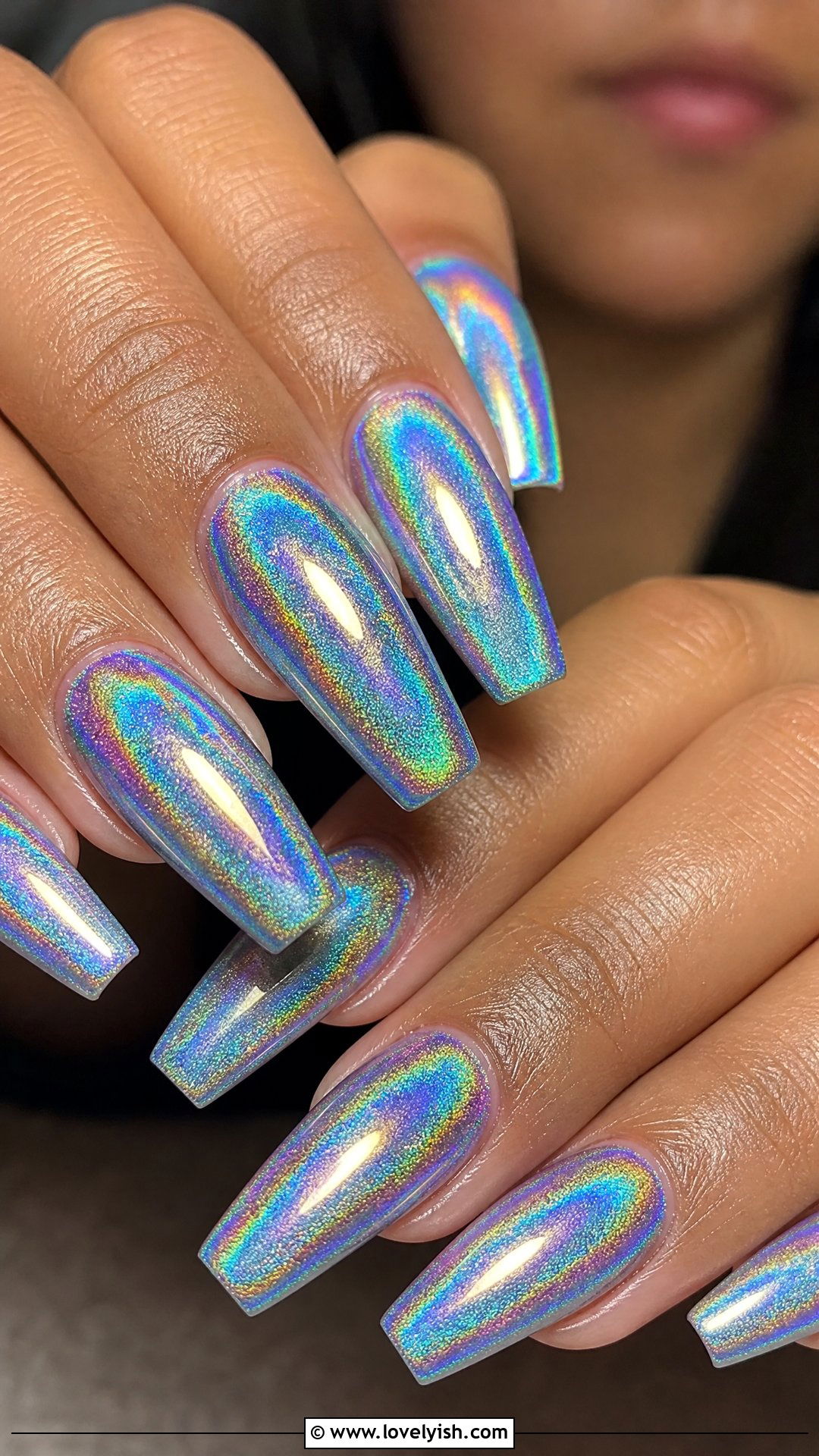 Holographic Nails - 50 popular nail designs - 50 popular nail designs