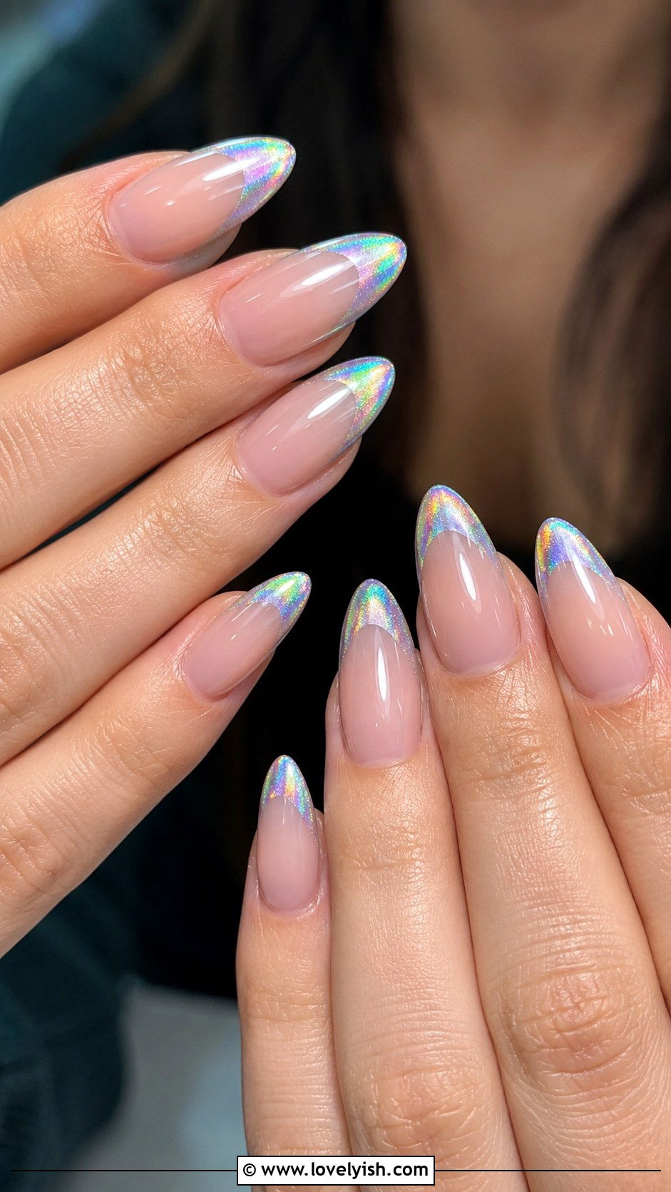 Holographic Tip Nails - 45 nail tips - 45 nail tips