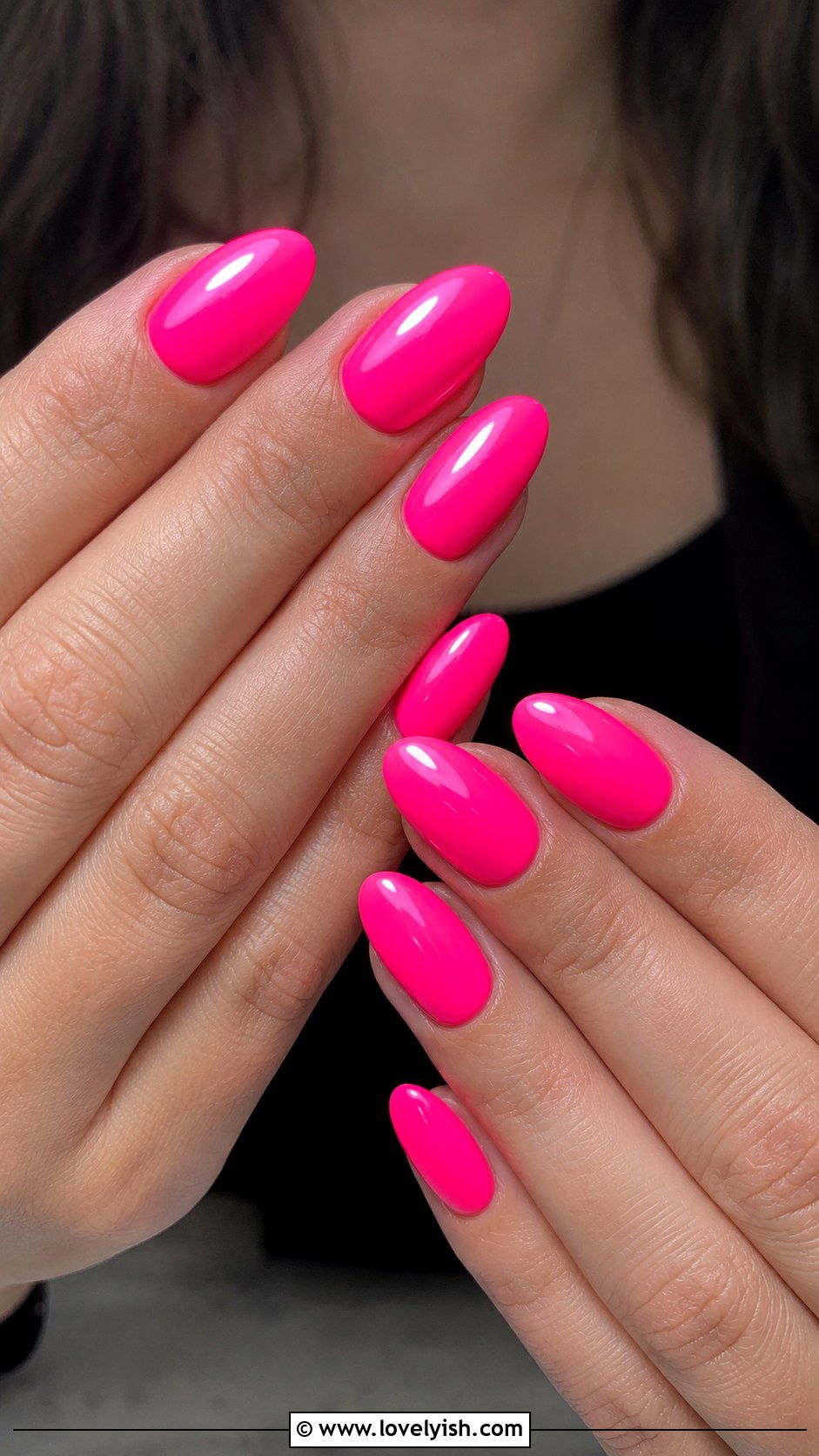 Hot Pink Neon Press On Nails - 50 press on nails - 50 press on nails